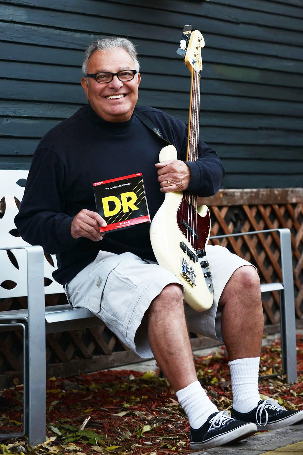 DR Strings Legend- Polished Flatwound Stainless Steel Bass Strings: Medium 45-105