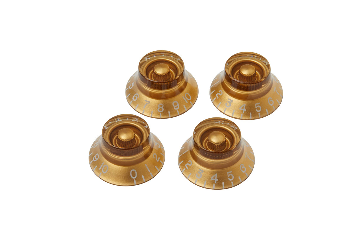 Gibson Top Hat Knobs - 4 Pack, Gold