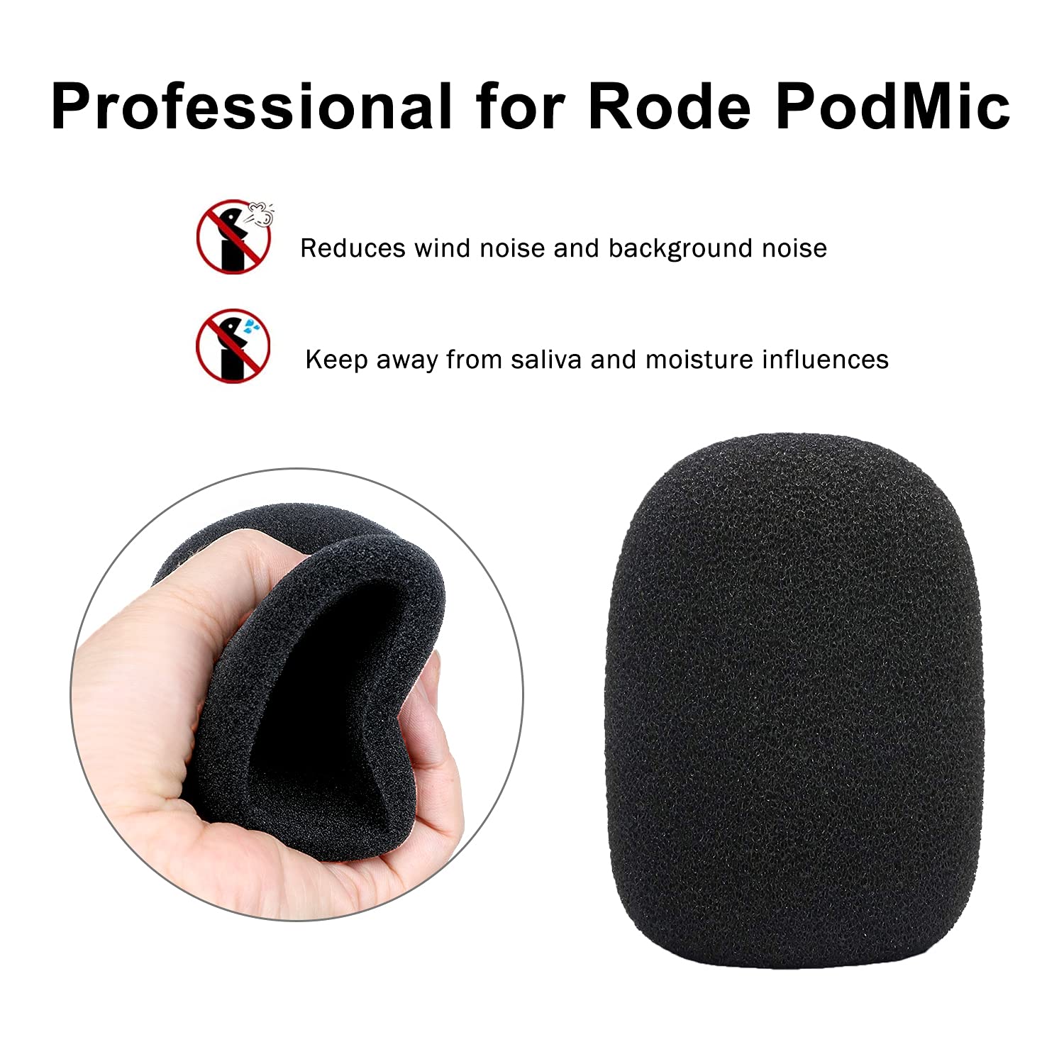 For Razer Seiren X Boom Arm with Pop Filter, Reduce Wind Noises Mic Cover and Cable Ties - Professional Mic Stand, 3/8 '' to 5/8