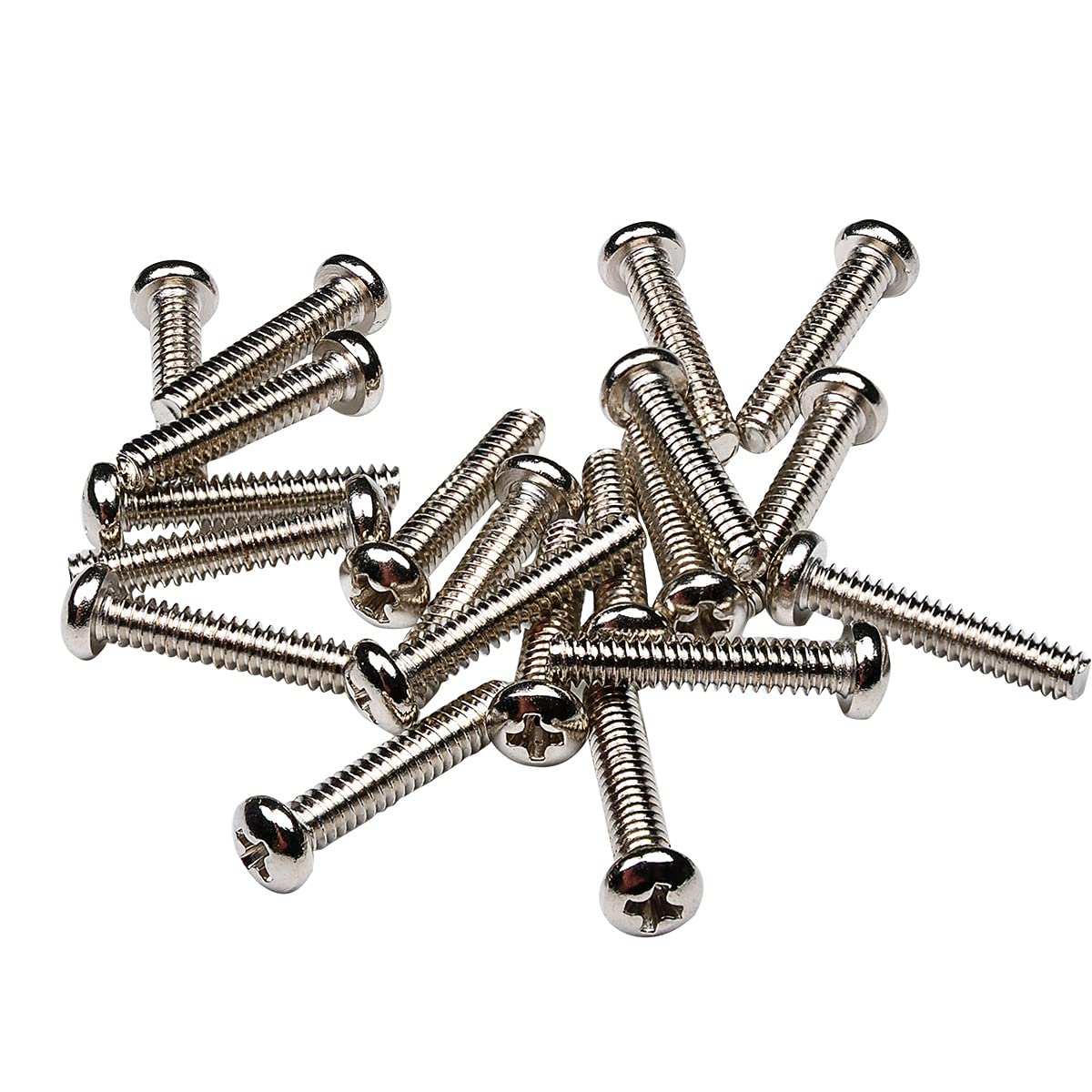 Musiclily Basic 2.8X17Mm Metal Metric Thread Single Coil Pickup Mounting Screws For Strat Stratocaster/Tele Telecaster Electric