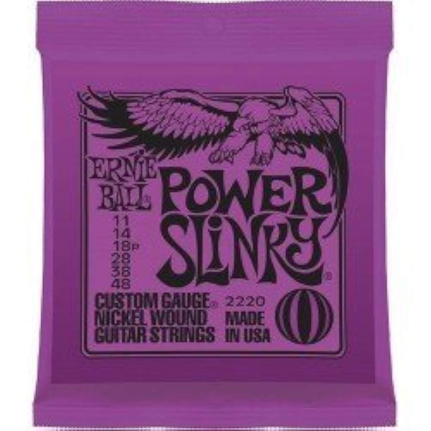 Bulk 12 Sets, Ernie Ball, Electric Guitar Strings, Power Slinky Gauge (11-48)