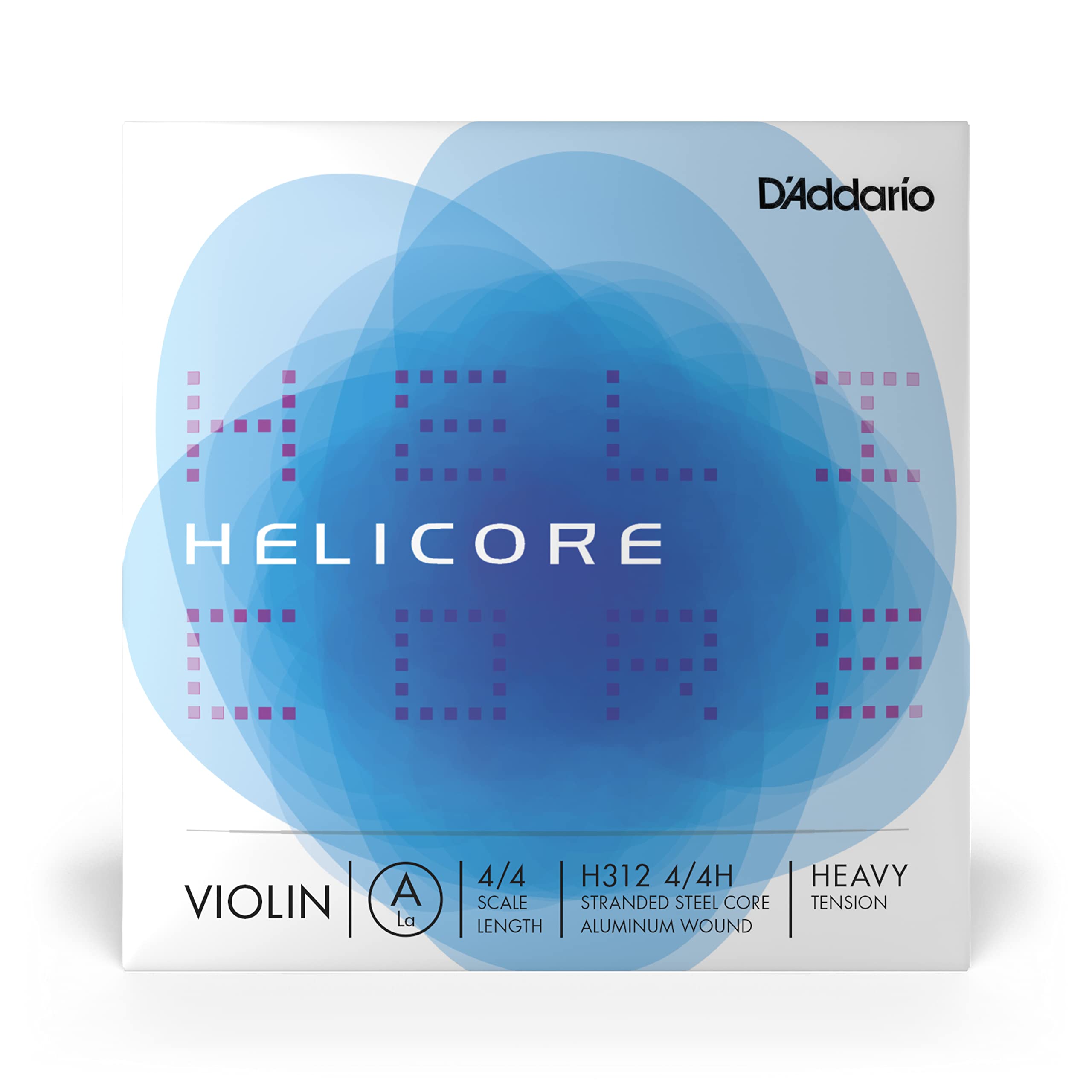 DAddario Orchestral - Helicore 4/4 Size Violin String - Aluminum Wound A String - H312 4/4H - A String Only - Heavy Tension
