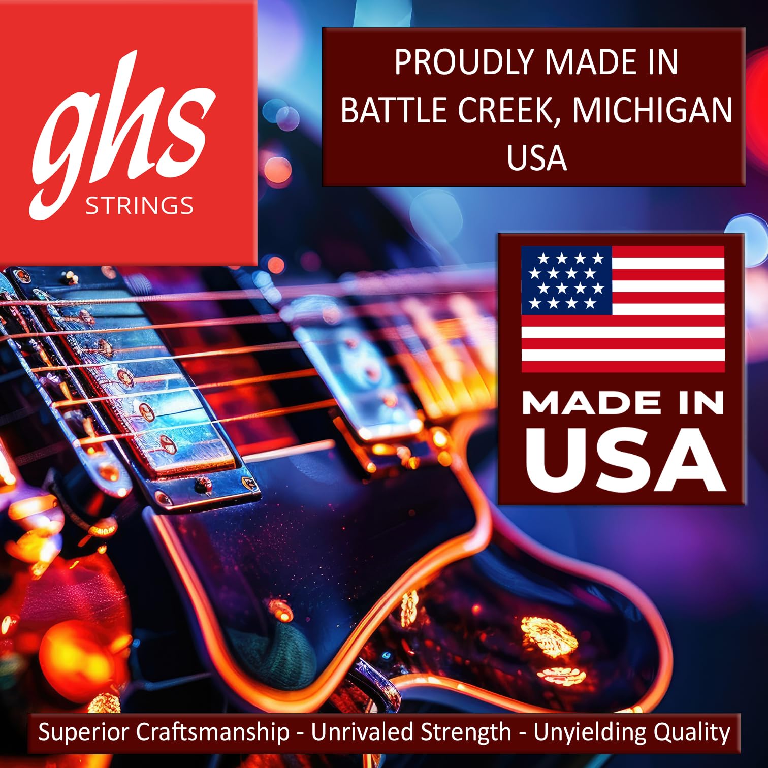 GHS GBH Boomers Heavy Electric Guitar Strings, 12-52