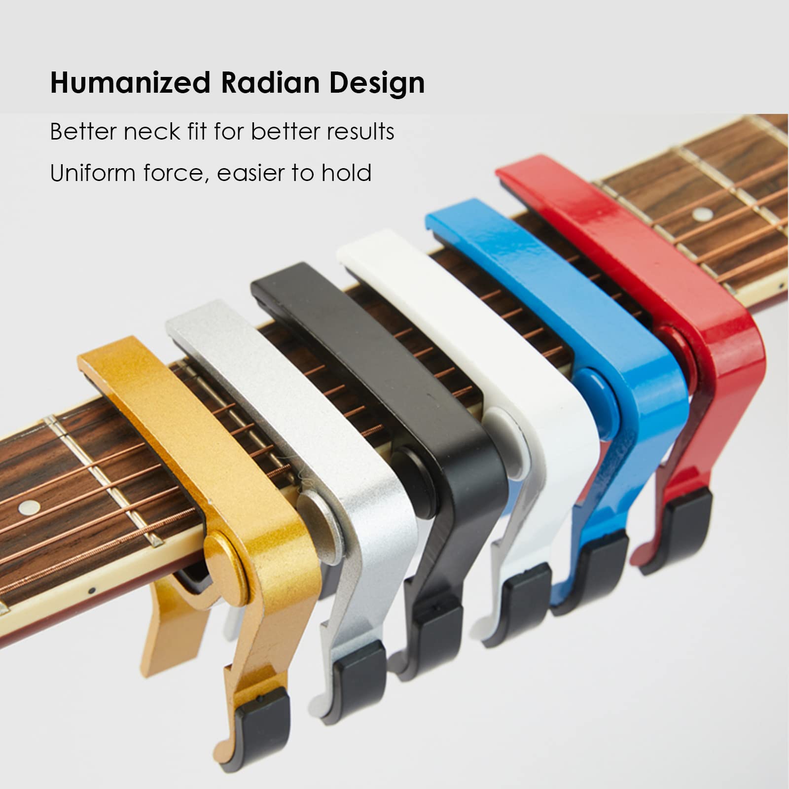 Eboxer Guitar Capo for 6 String Electric and Acoustic Guitars, Handheld Guitar Tuner Capo for Acoustic Electric Guitar Banjo Man