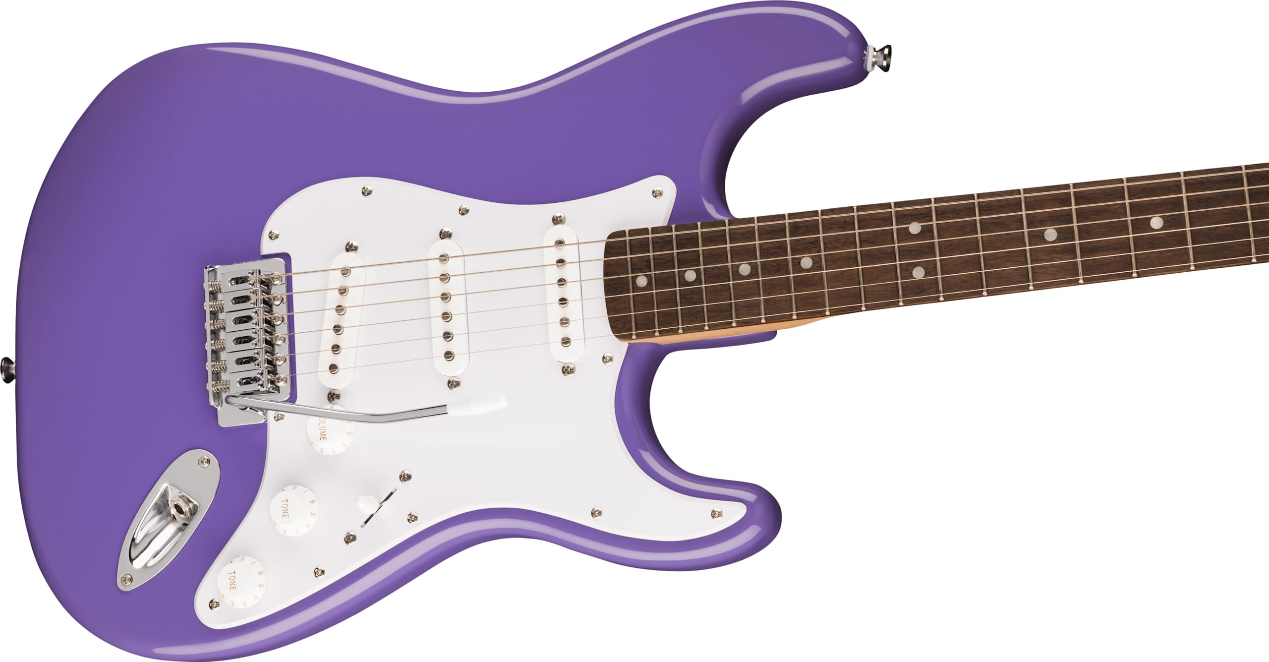 Squier Sonic Stratocaster Electric Guitar, with 2-Year Warranty, Ultraviolet, Laurel Fingerboard, White Pickguard