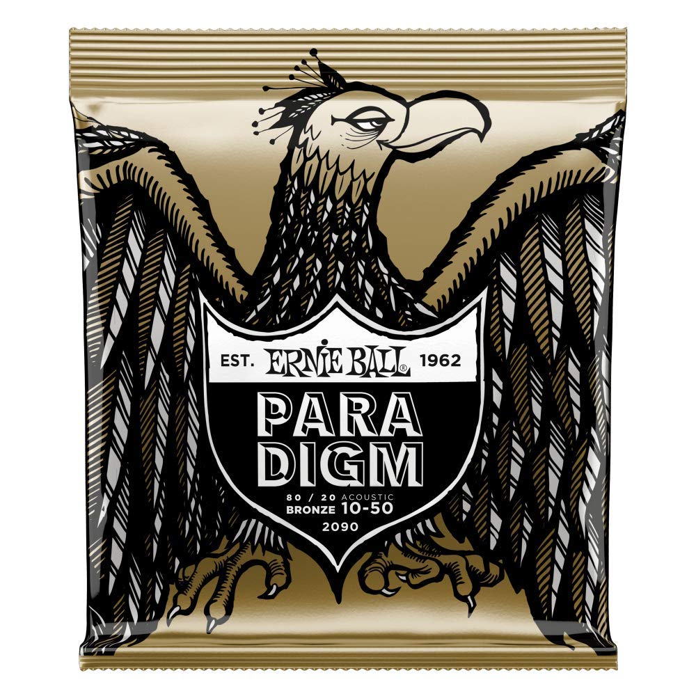 Ernie Ball Paradigm Extra Light 80/20 Bronze Acoustic Guitar Strings, 10-51 Gauge (P02090)