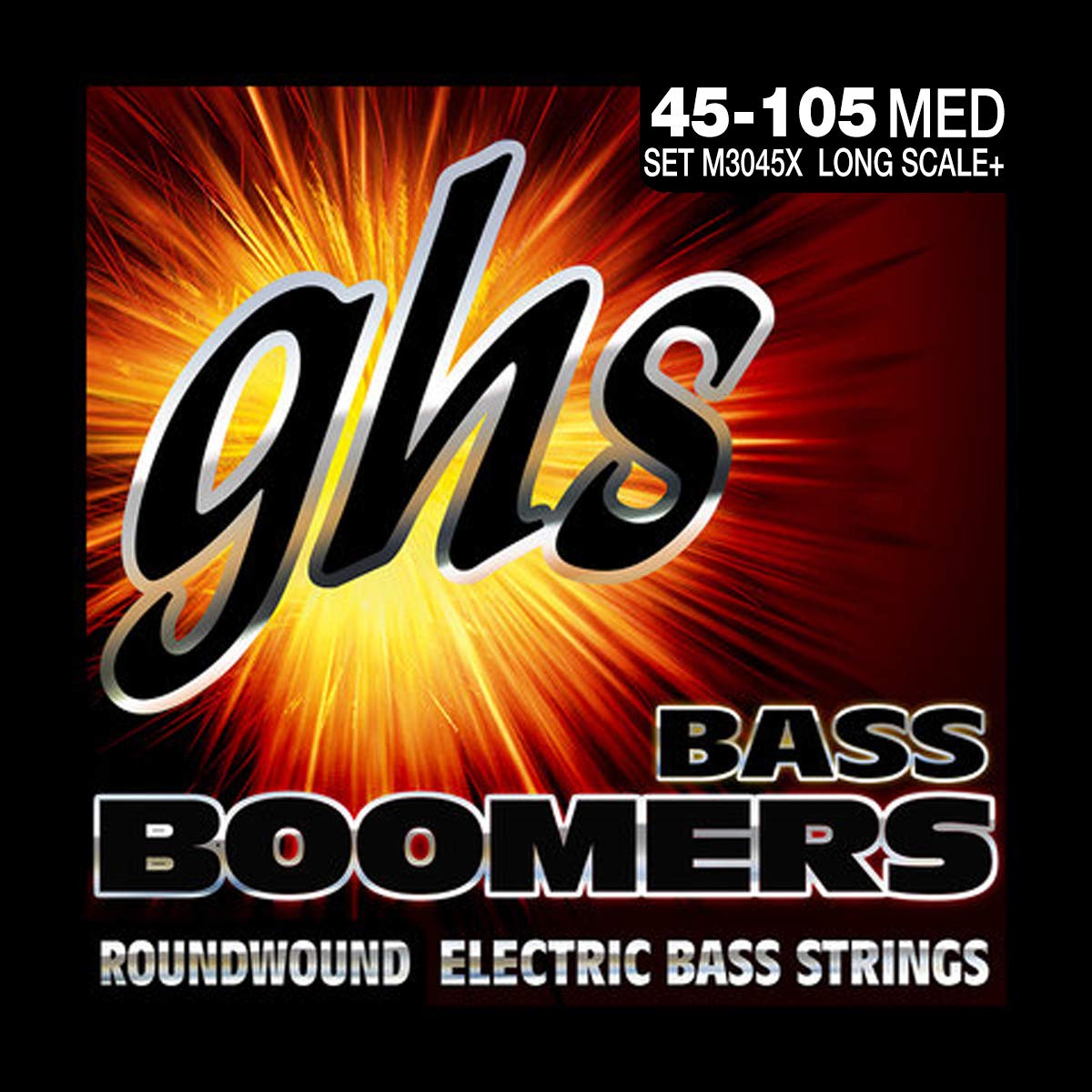 GHS Strings BASS BOOMERS M3045X Long Scale Plus, Medium Set, 45-105