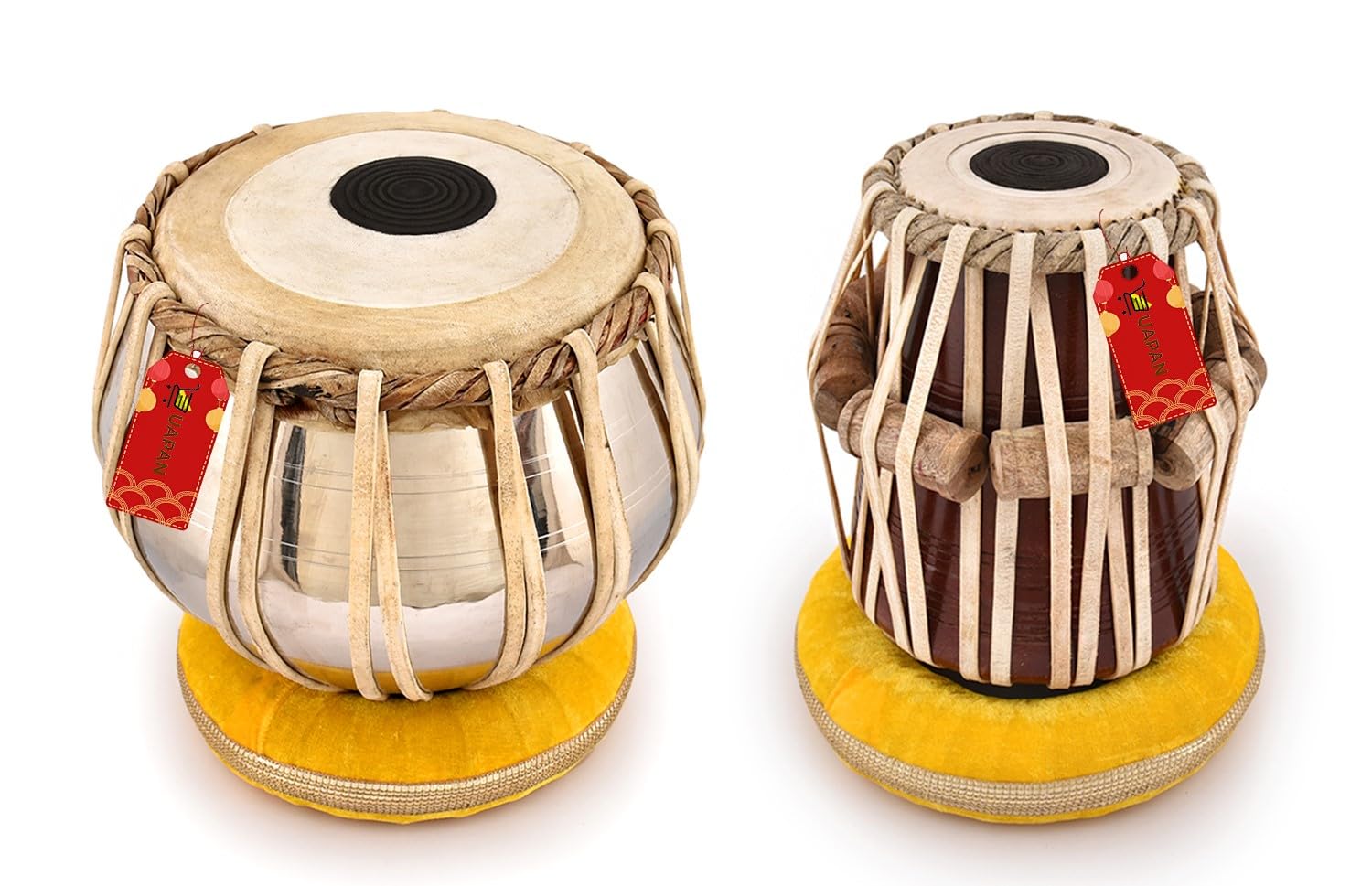 Uapan Brass Tabla Set With All Accessories I Complete Professional Package For Musicians
