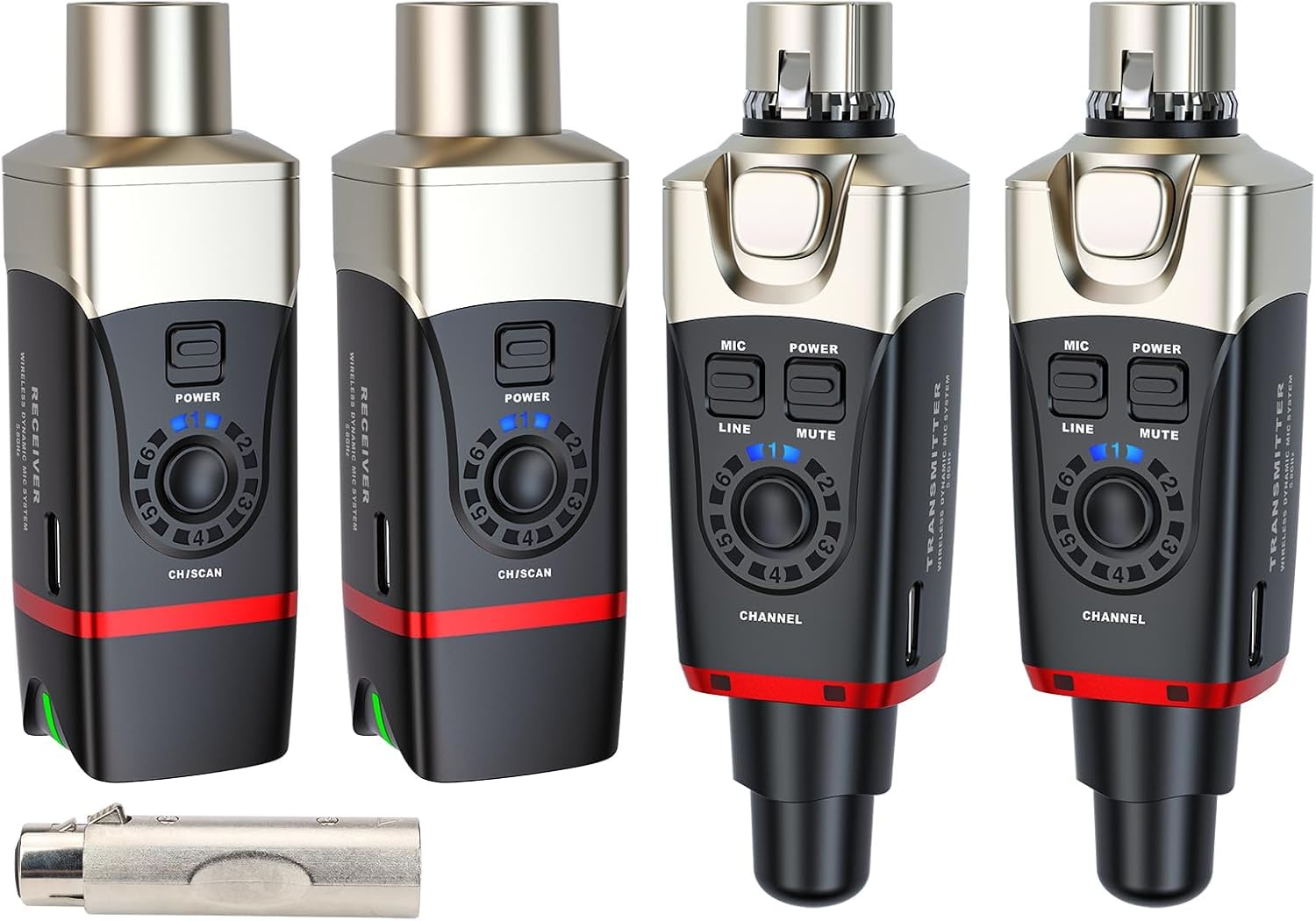Xvive U35D Wireless Microphone System 5.8GHz (2 Transmitter and 2 Receiver)