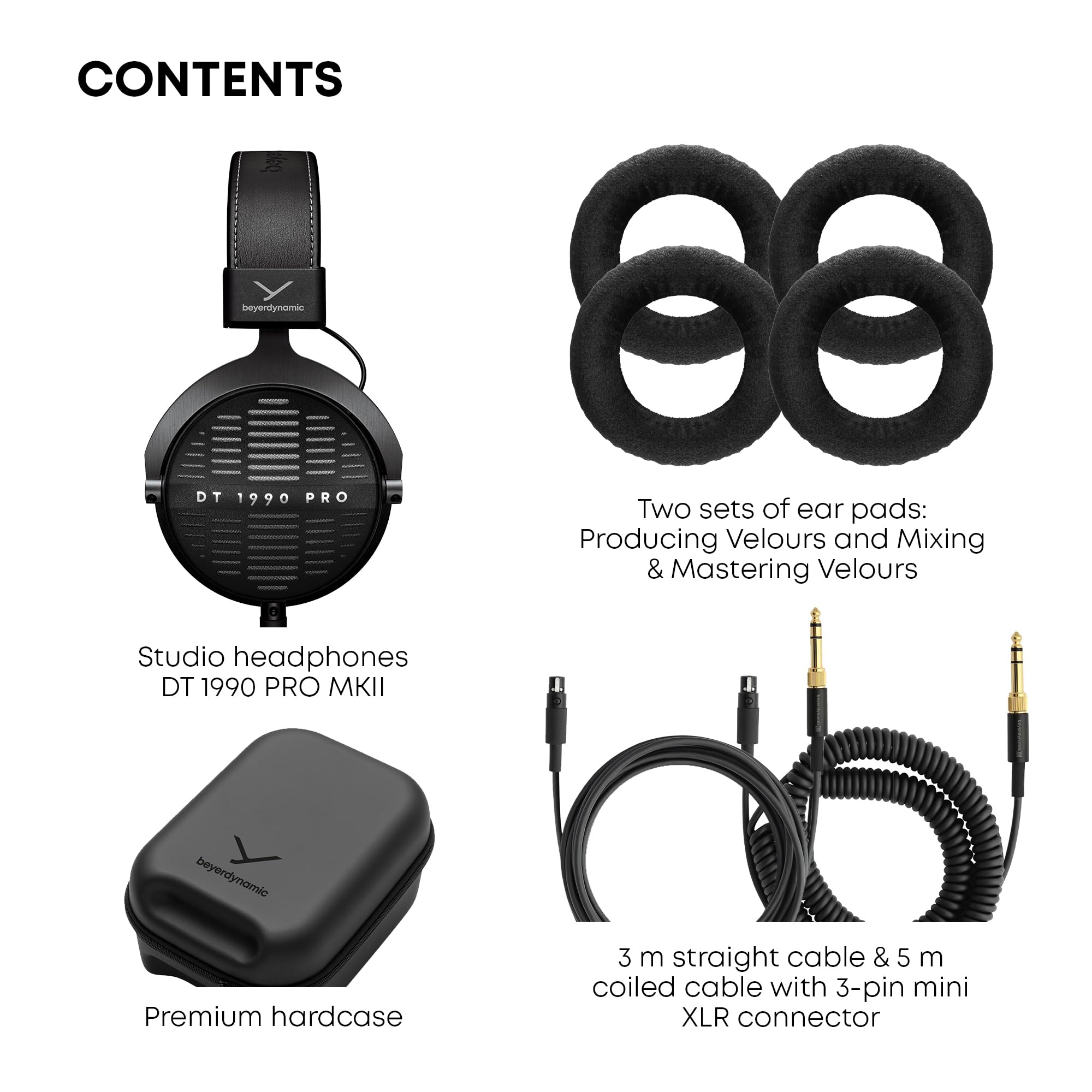 beyerdynamic DT 1990 PRO MKII Premium Tesla Studio Headphones for Mixing, Mastering and Editing (Open)