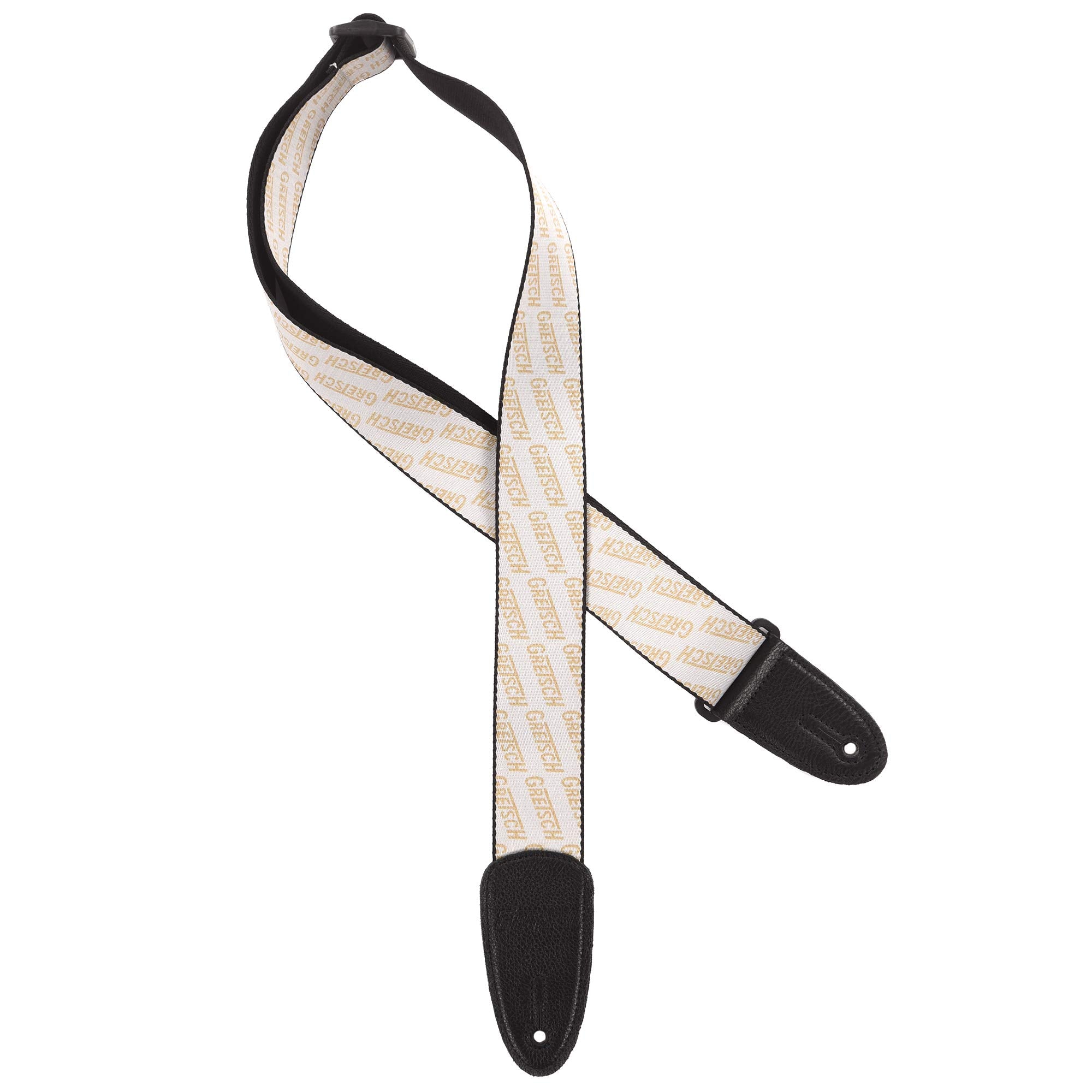 Gretsch Logo White/Gold Strap