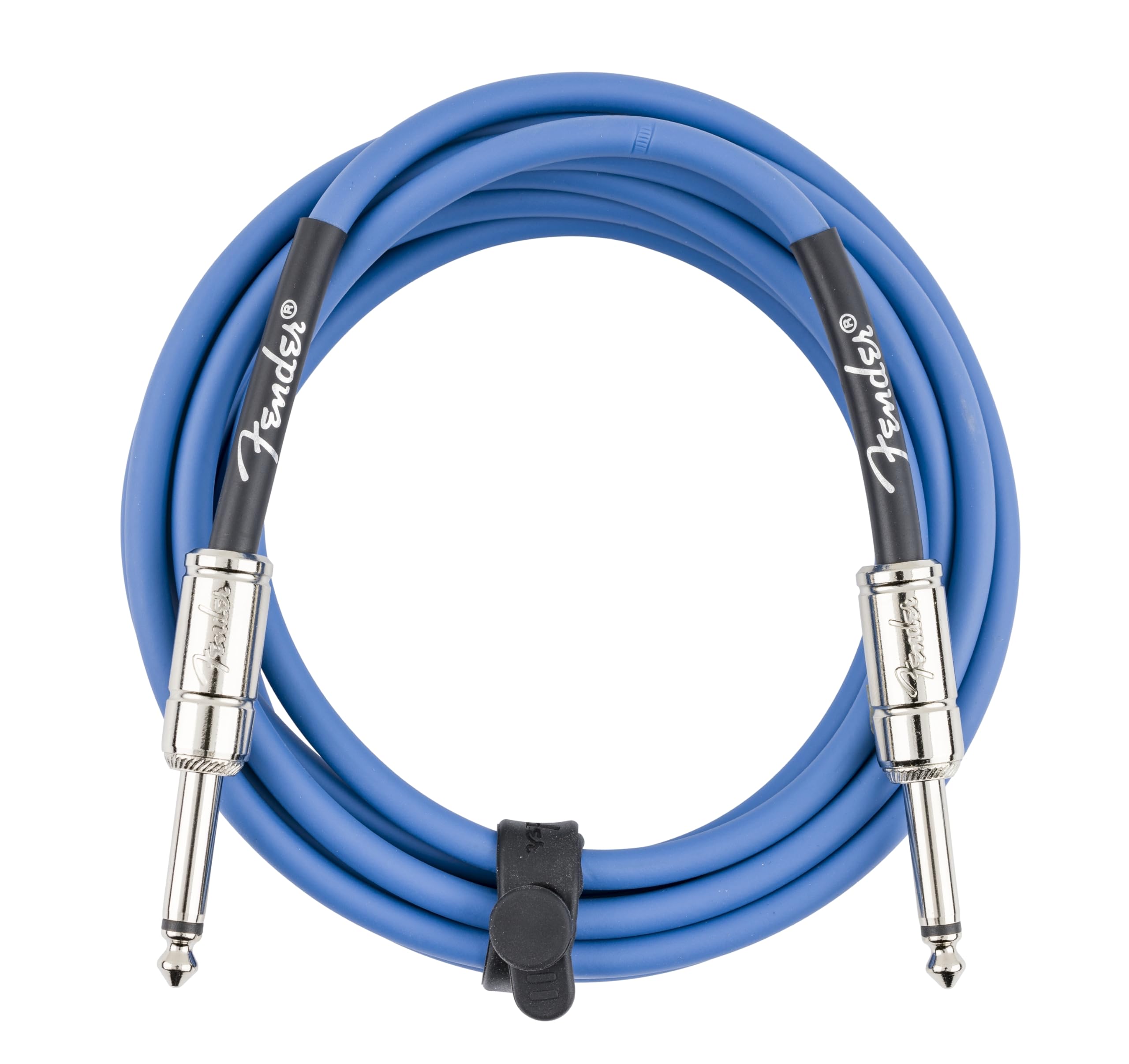Fender Contour Instrument Cable, Guitar Cable, Guitar Accessories, Straight/Straight, Lake Placid Blue, 10 Ft