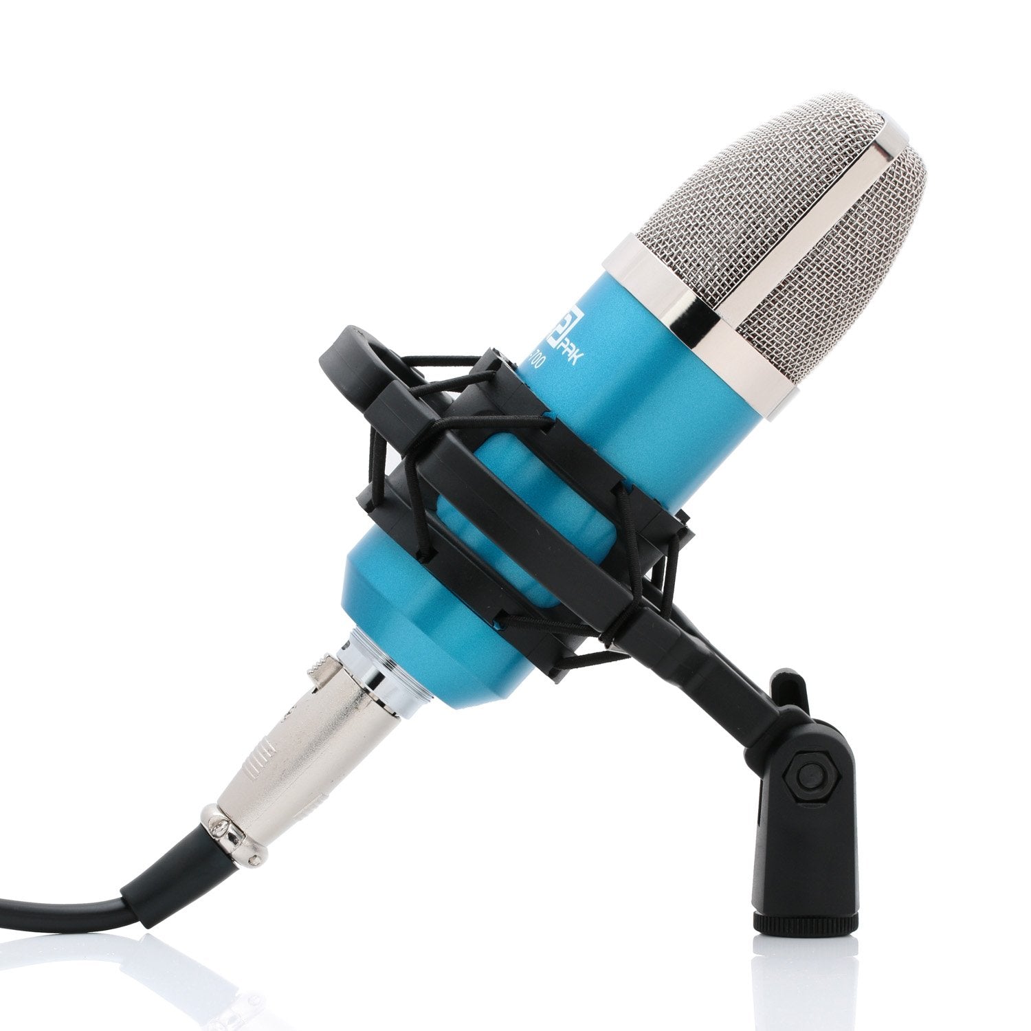 Powerpak Bm-700 Professional Large Diaphragm Studio Recording Microphone (Blue)
