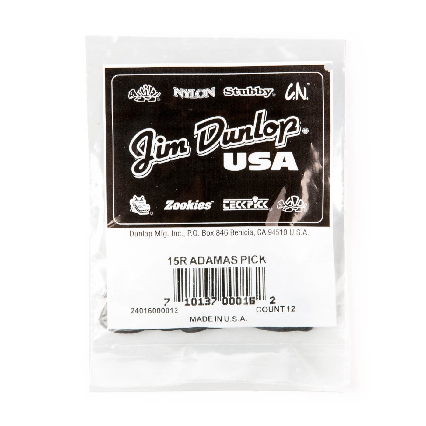 Jim Dunlop 15R Adamas Picks -- 12 Picks