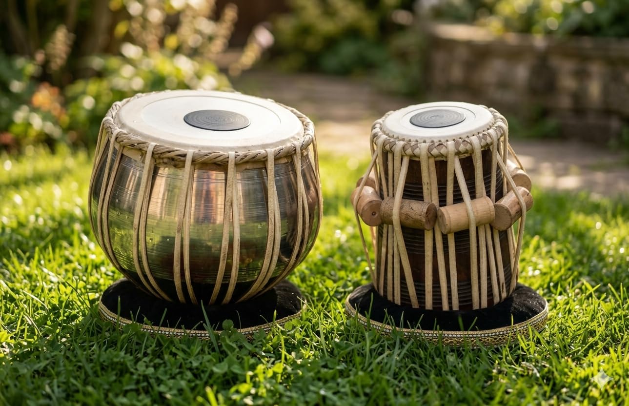 Tabla Set Metal For Music Play Musical Instrument Bag/Cover Cusion, Cover