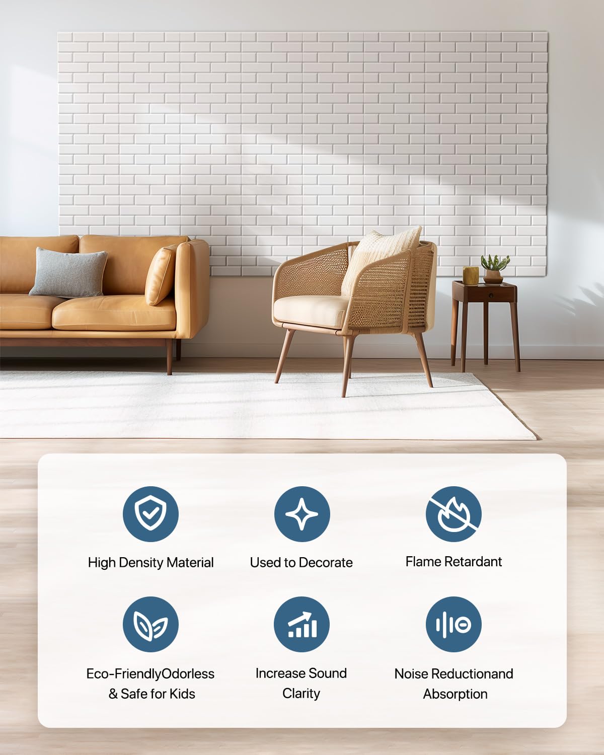 Soundproof Wall Panels, Kuchoow Sound Proof Panels for Walls, 18 Pack High Density Acoustic Panels Sound Absorbing Self-Adhesive