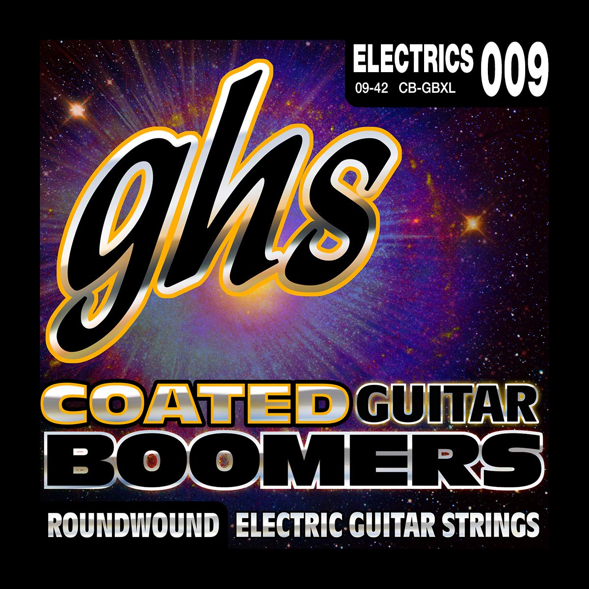 Ghs Strings Coated Boomers, Nickel-Plated Electric Guitar Strings, Extra Light (.009.042) (Cb-Gbxl)