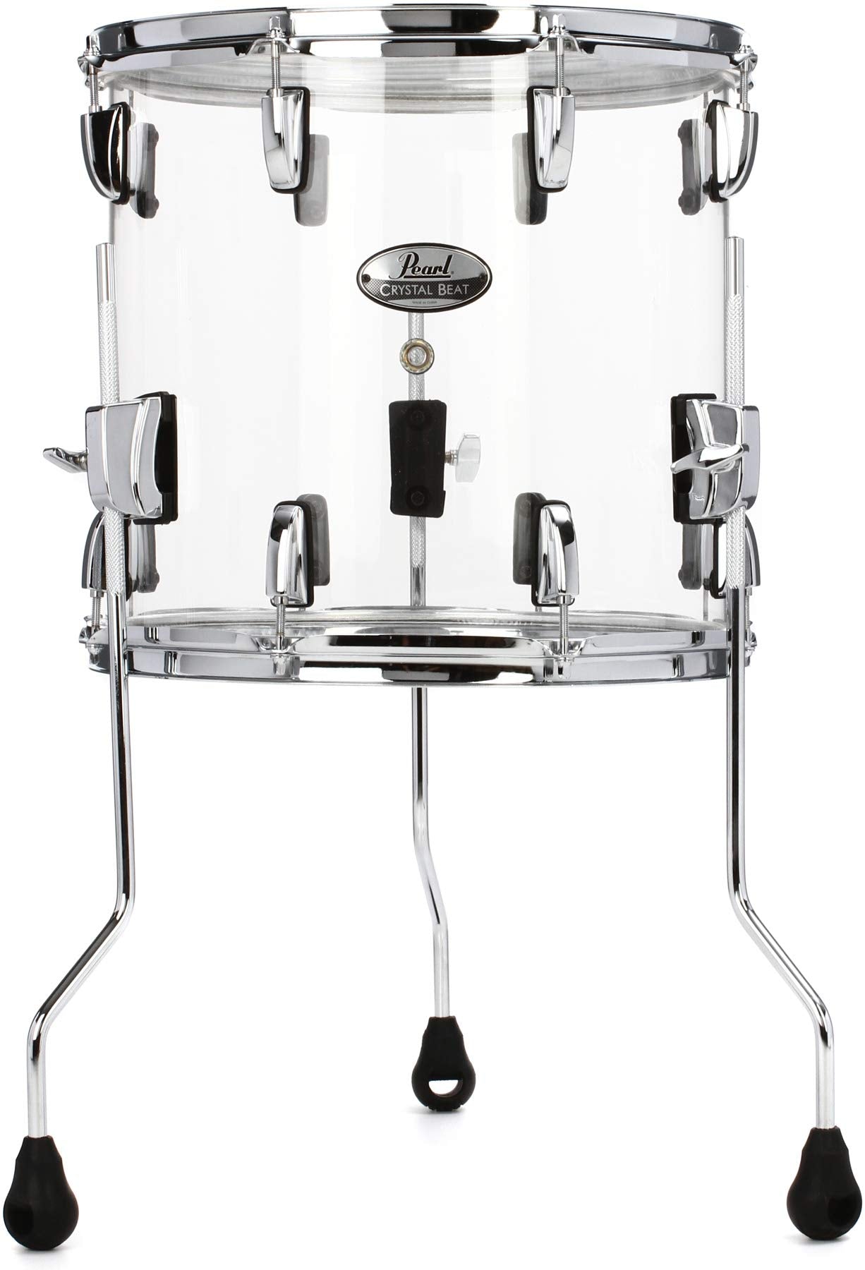 Pearl Crystal Beat Floor Tom - 14 Inches X 13 Inches Ultra Clear