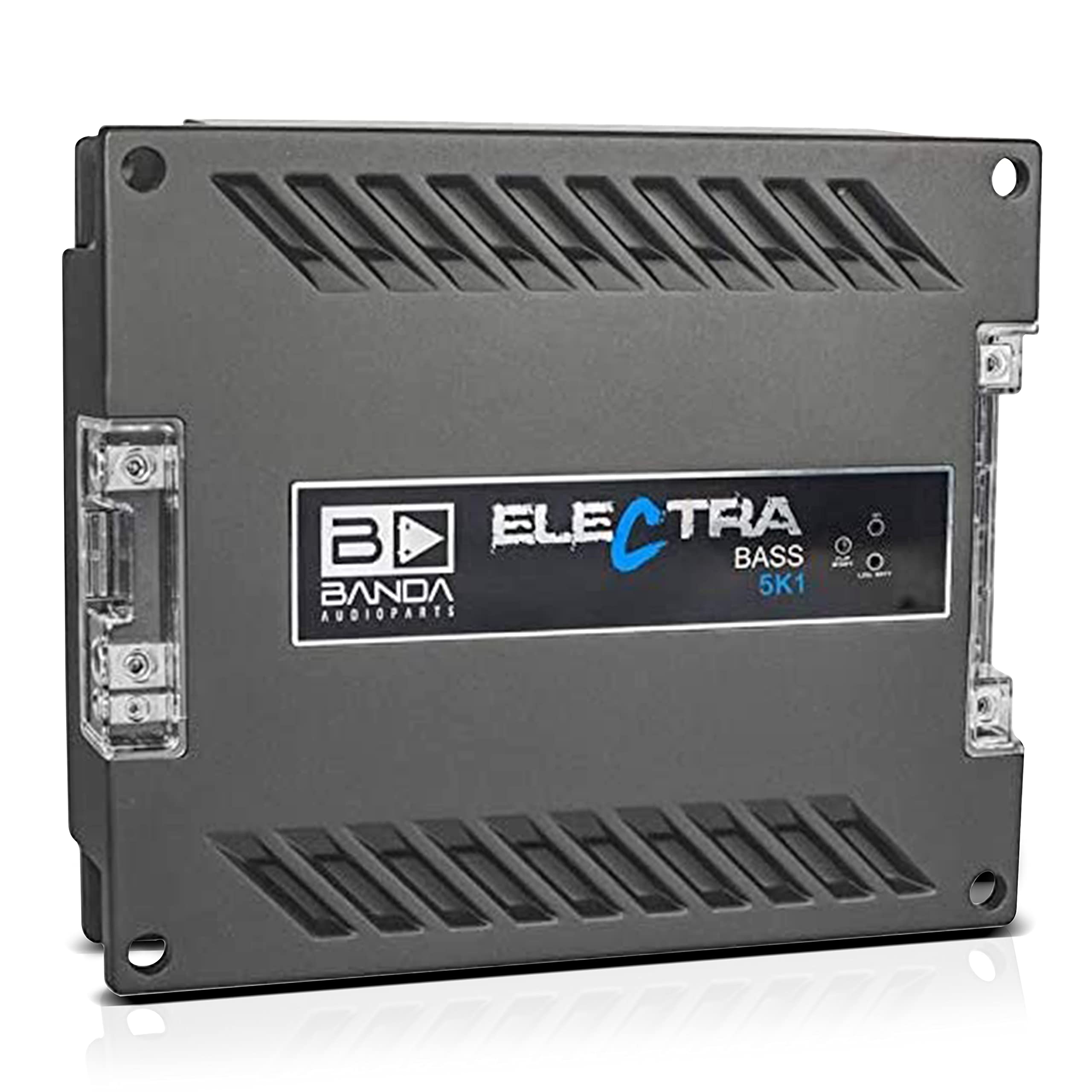 Banda Electra 1-Channel Vehicle Audio Bass Amp - 5000Wrms D Class High-Powered Mono Bass Amplifier W/Subsonic Filter & Low Pass