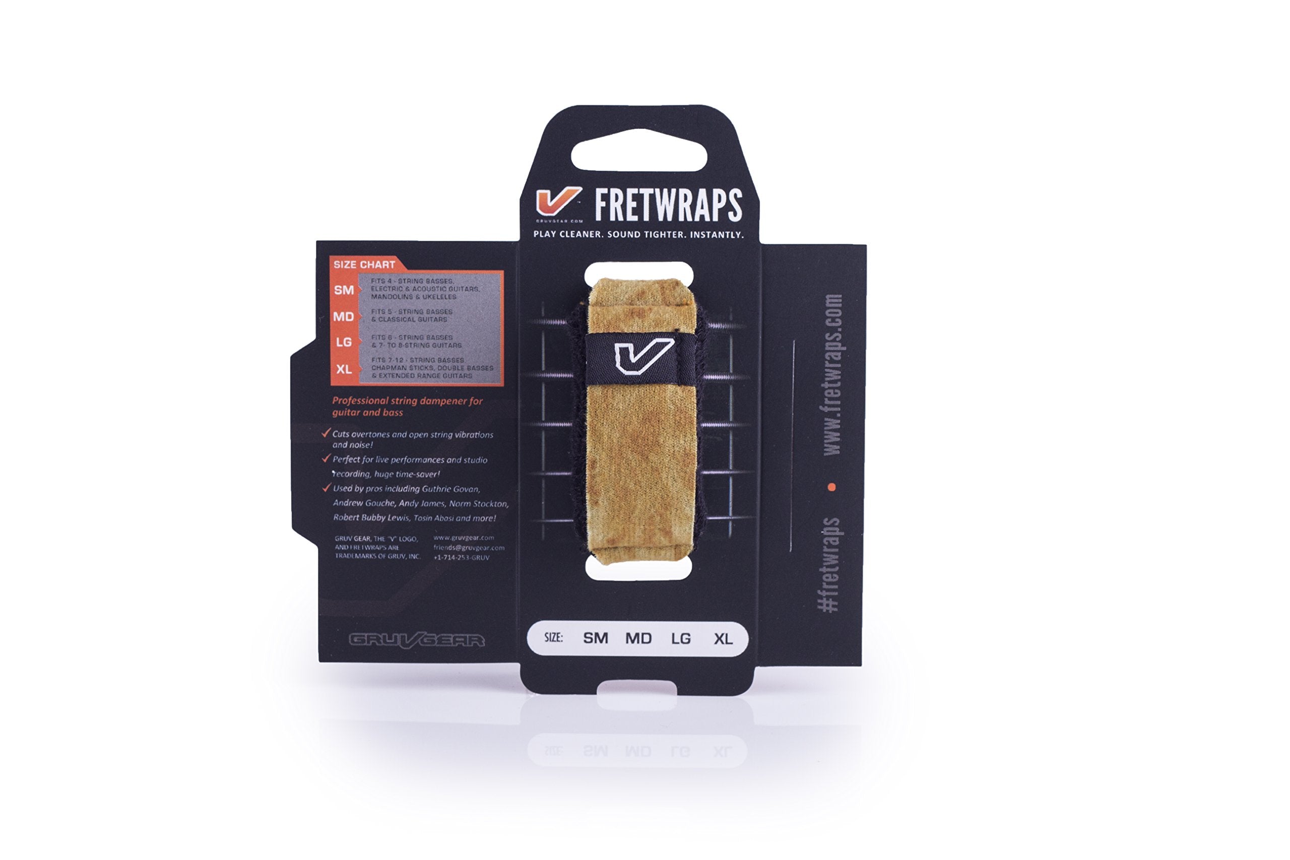 Gruv Gear FretWraps Wood 'Maple' String Muter 1-Pack (Small) (FW-1PK-LIT-SM)