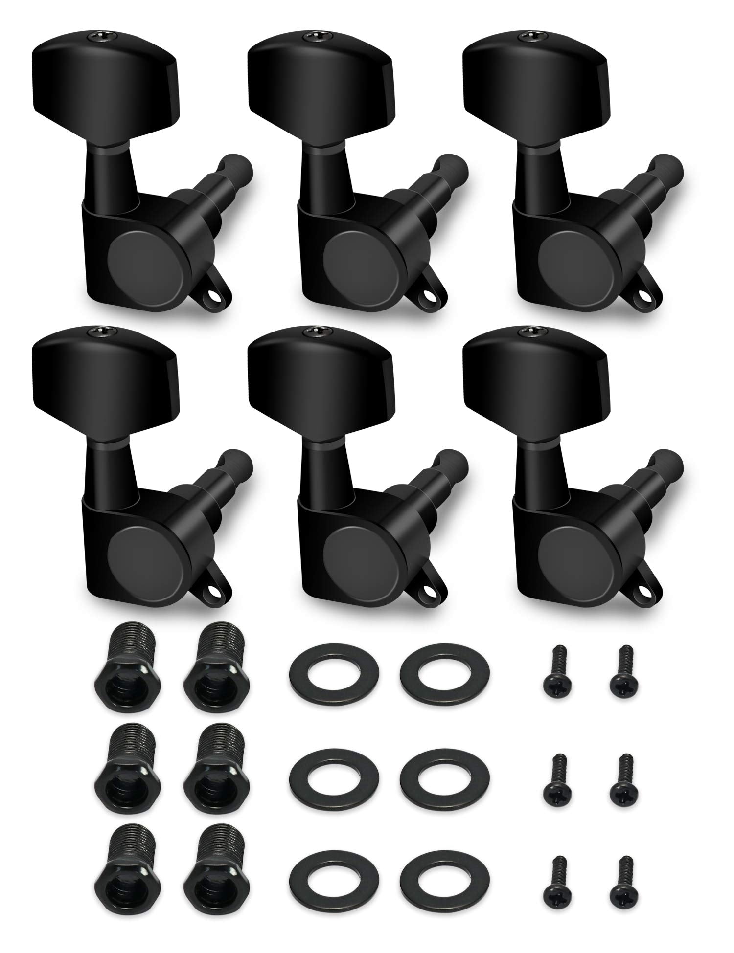 Metallor Sealed String Tuning Pegs Tuning Keys Machines Heads Tuners 6 In Line Right Handed Electric Guitar Acoustic Guitar Part