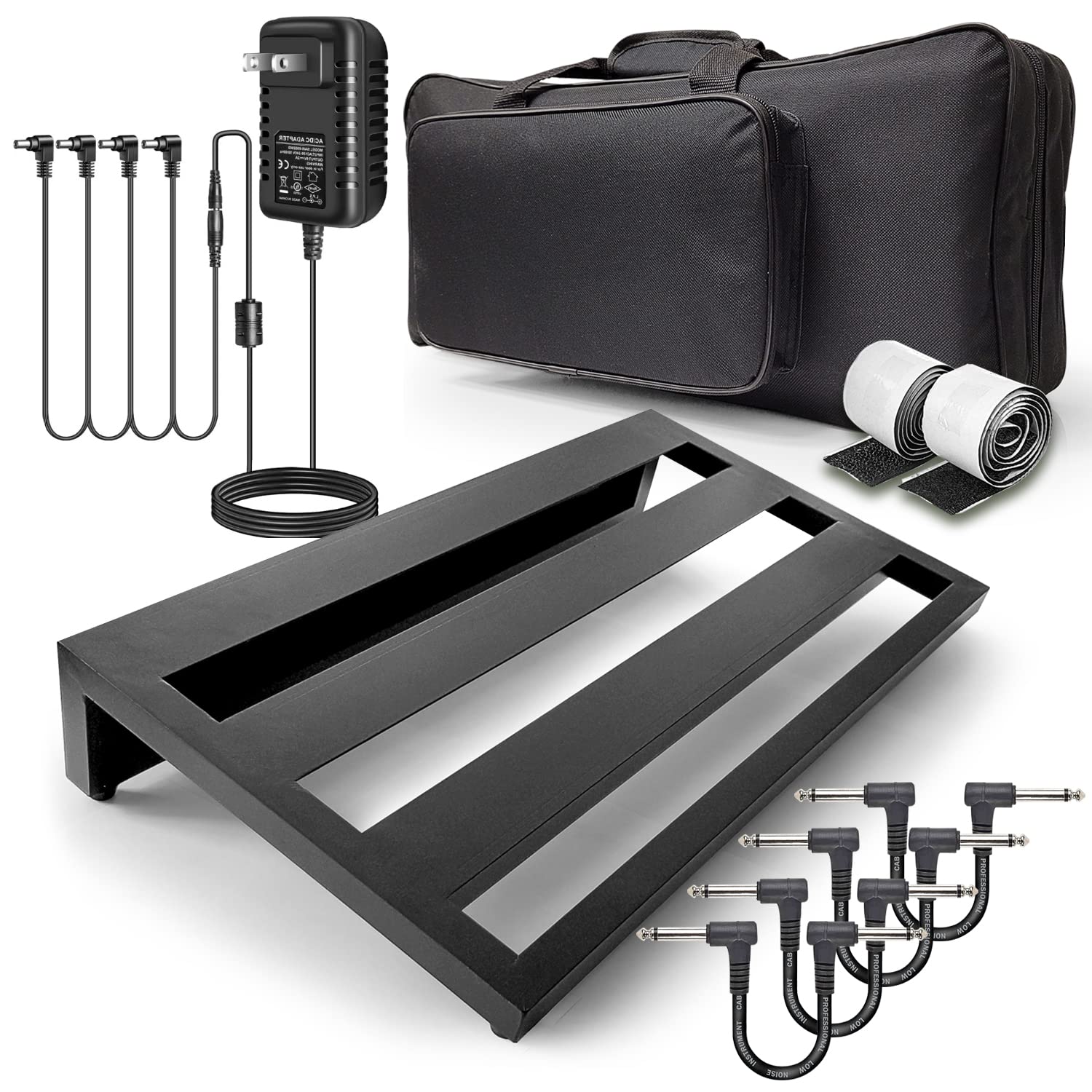 Axcessables Guitar Pedal Board 20'' X 12'' Lightweight Aluminum Alloy Pedalboard With Carry Bag