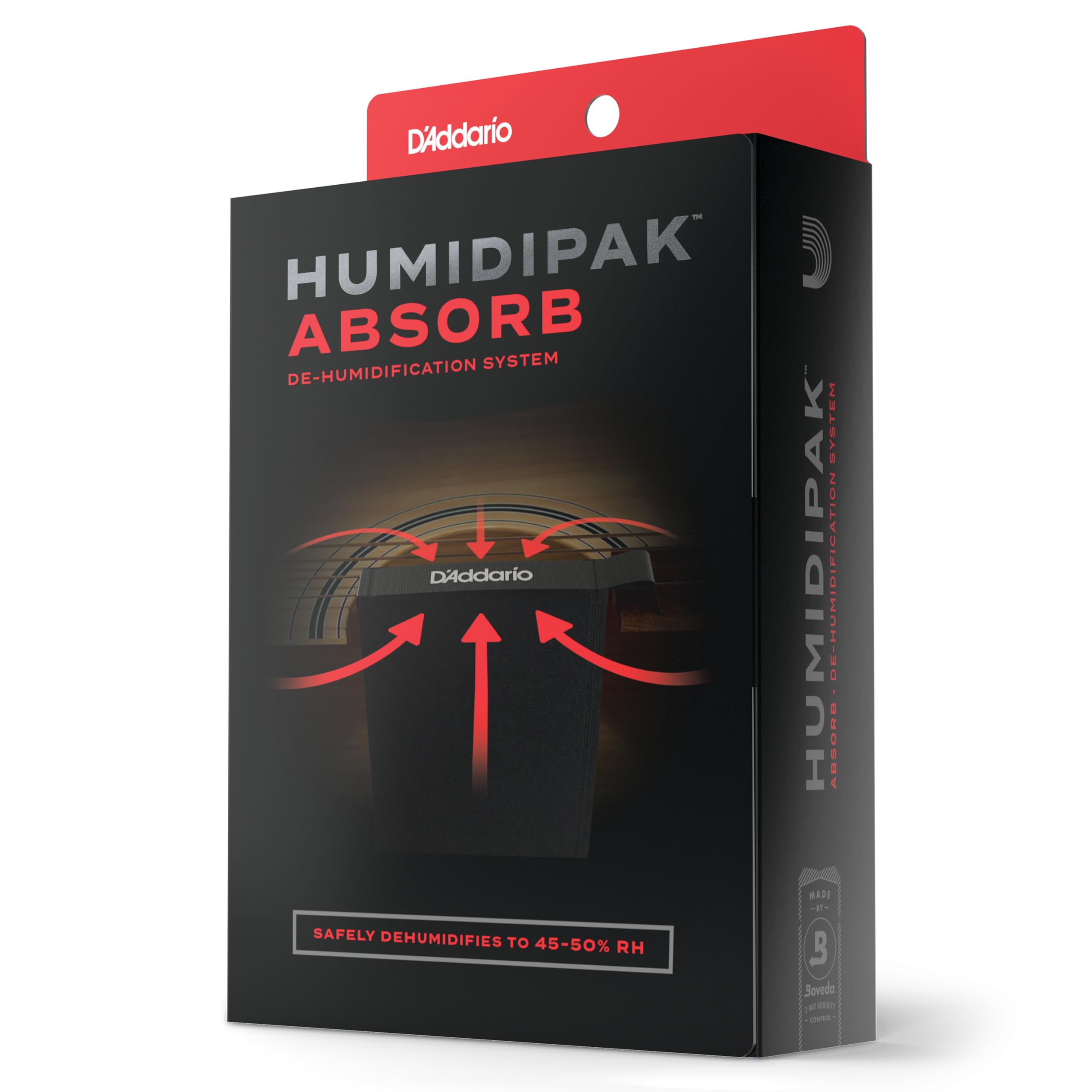DAddario Guitar Dehumidifier System - Humidipak Absorb Kit - Automatic Humidity Control System - Maintenance-Free, Two-Way Humi