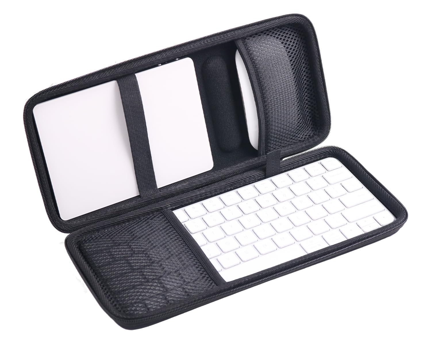 inDomit Hard Case Compatible with 67 68 Keys Apple Magic Keyboard + Magic Trackpad + Apple Magic Mouse,Black