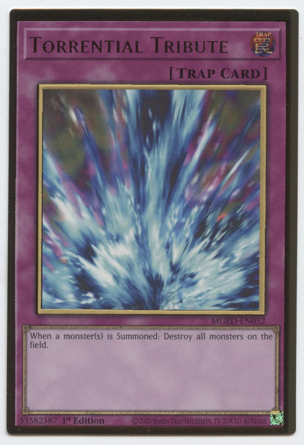 Torrential Tribute - Mged-En052 - Premium Gold Rare - 1St Edition