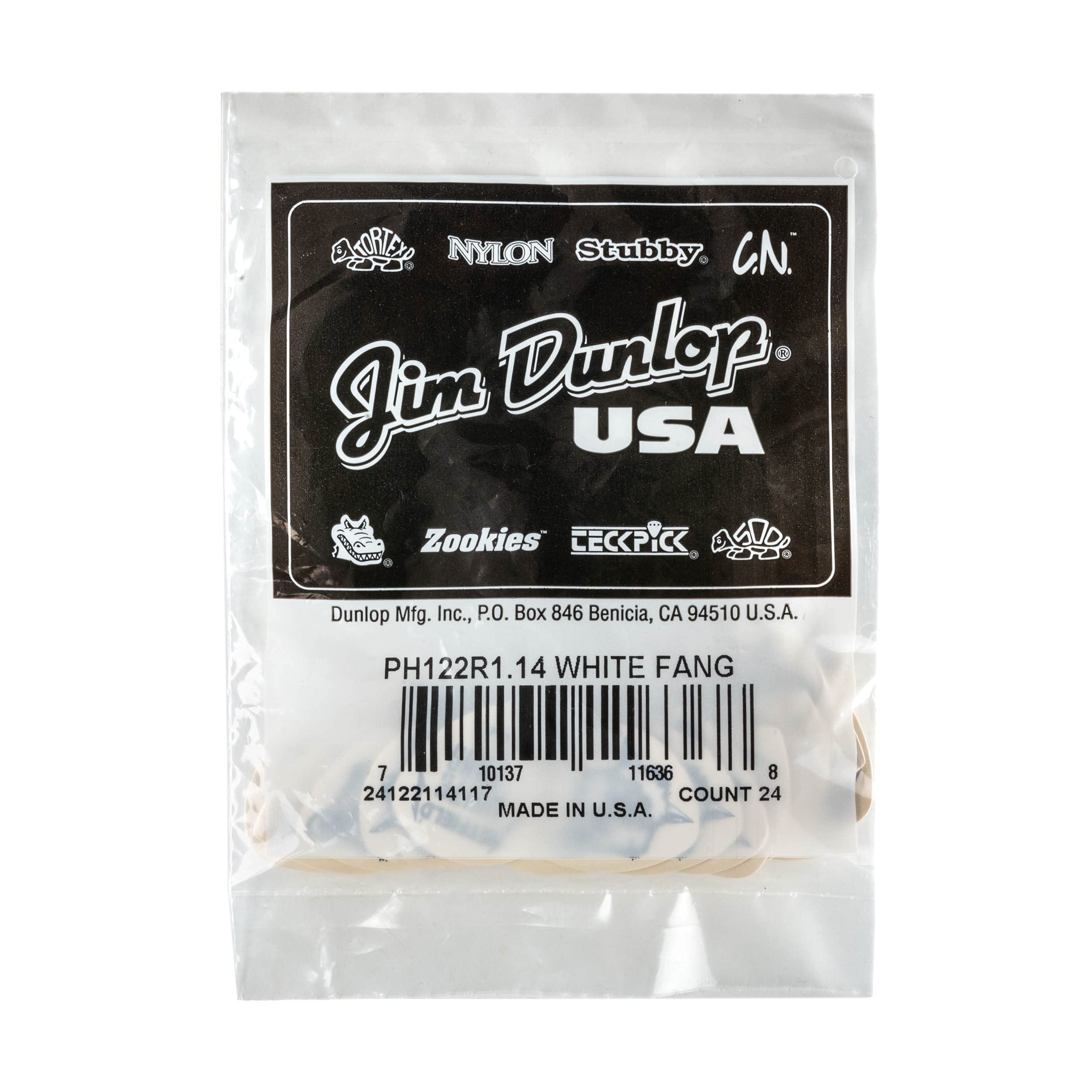 JIM DUNLOP Hetfield's White Fang Custom Flow 1.14mm Guitar Picks