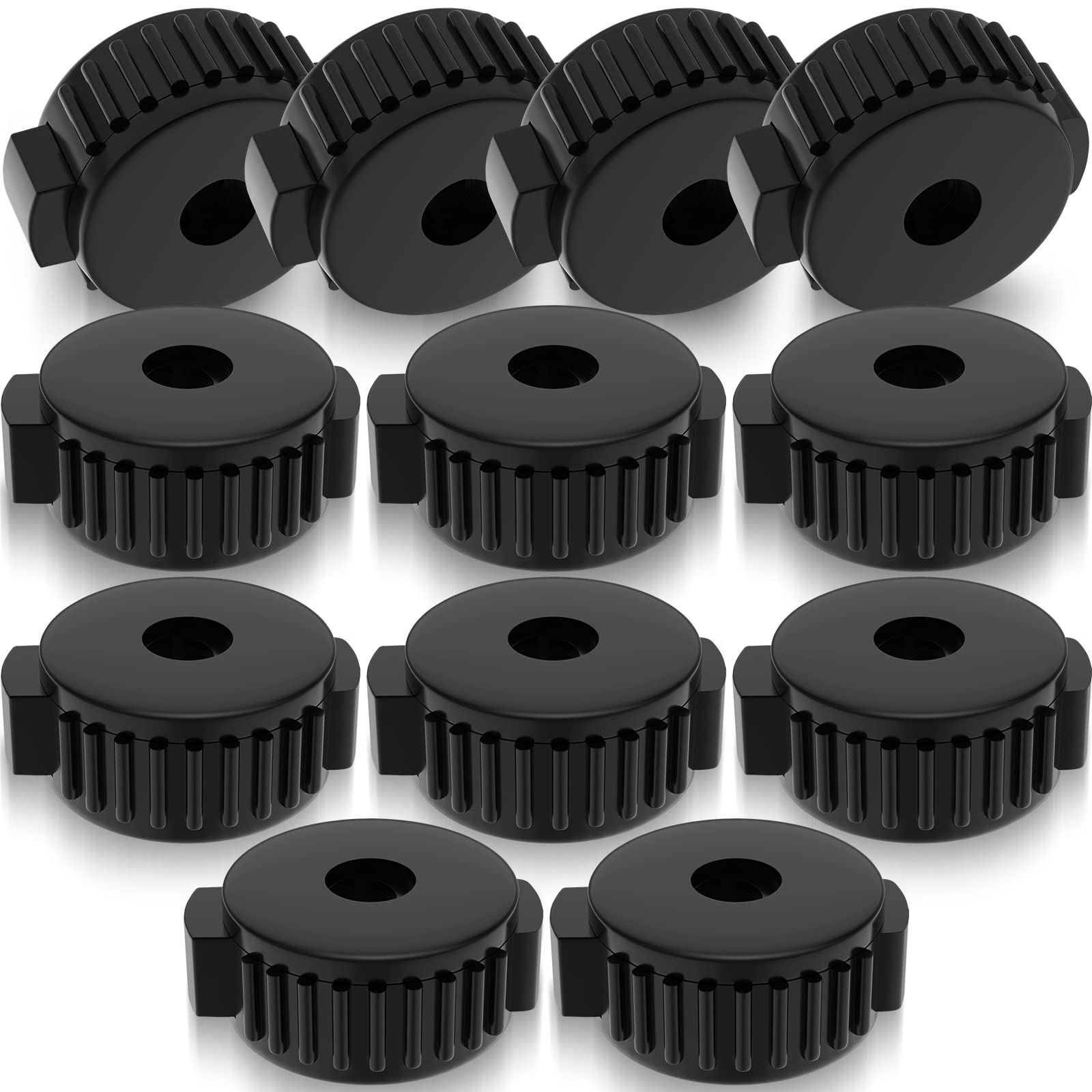 12 Pcs Plastic Cymbal Nuts for Percussion Drum Kit, 8 mm Cymbal Mate rapid Release Cymbal Topper for Percussion Replacement Part