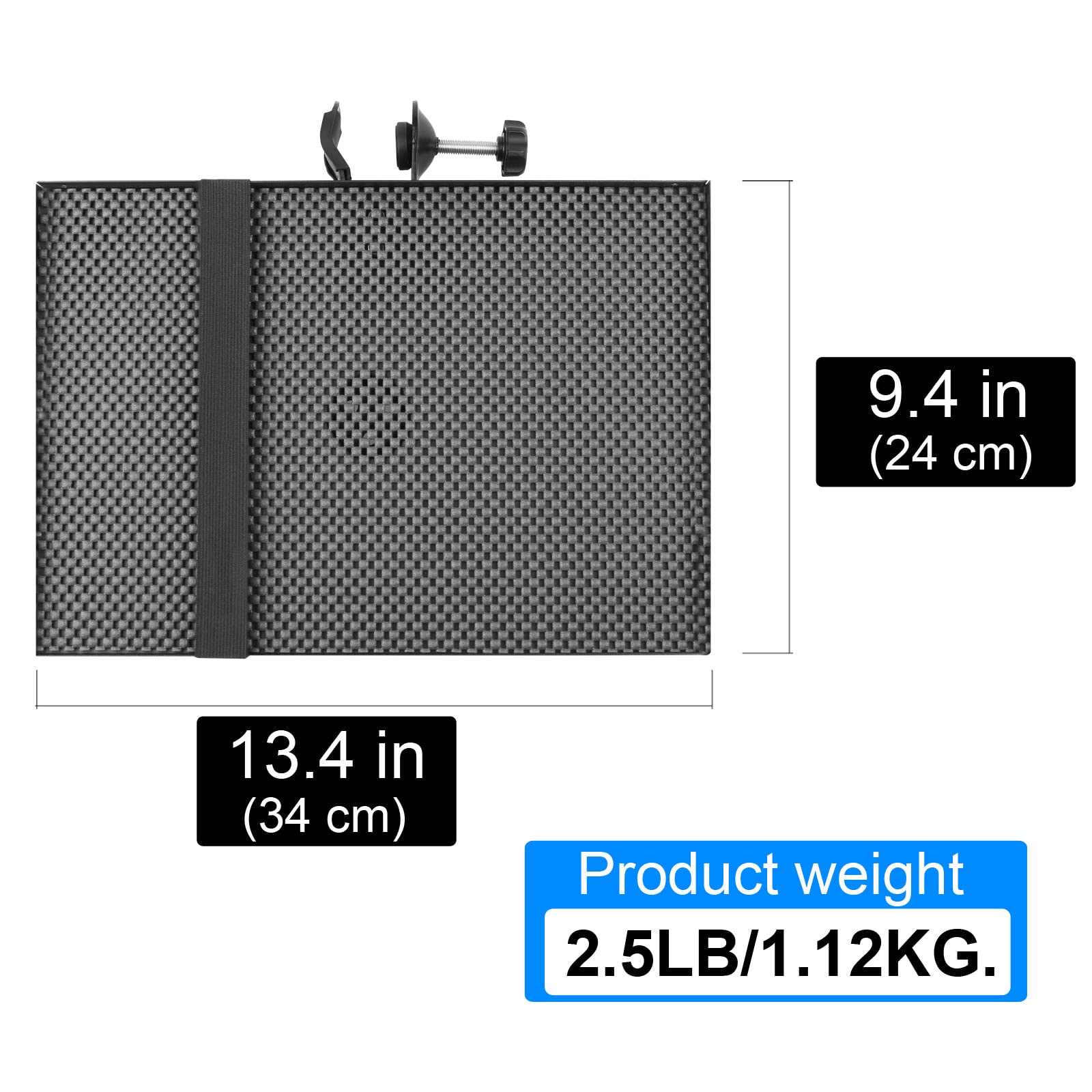 Mr.Power Microphone Stand Rack Tray Holder for Stage, Live Streaming, Recording (13 '' x 9 '')(Large)