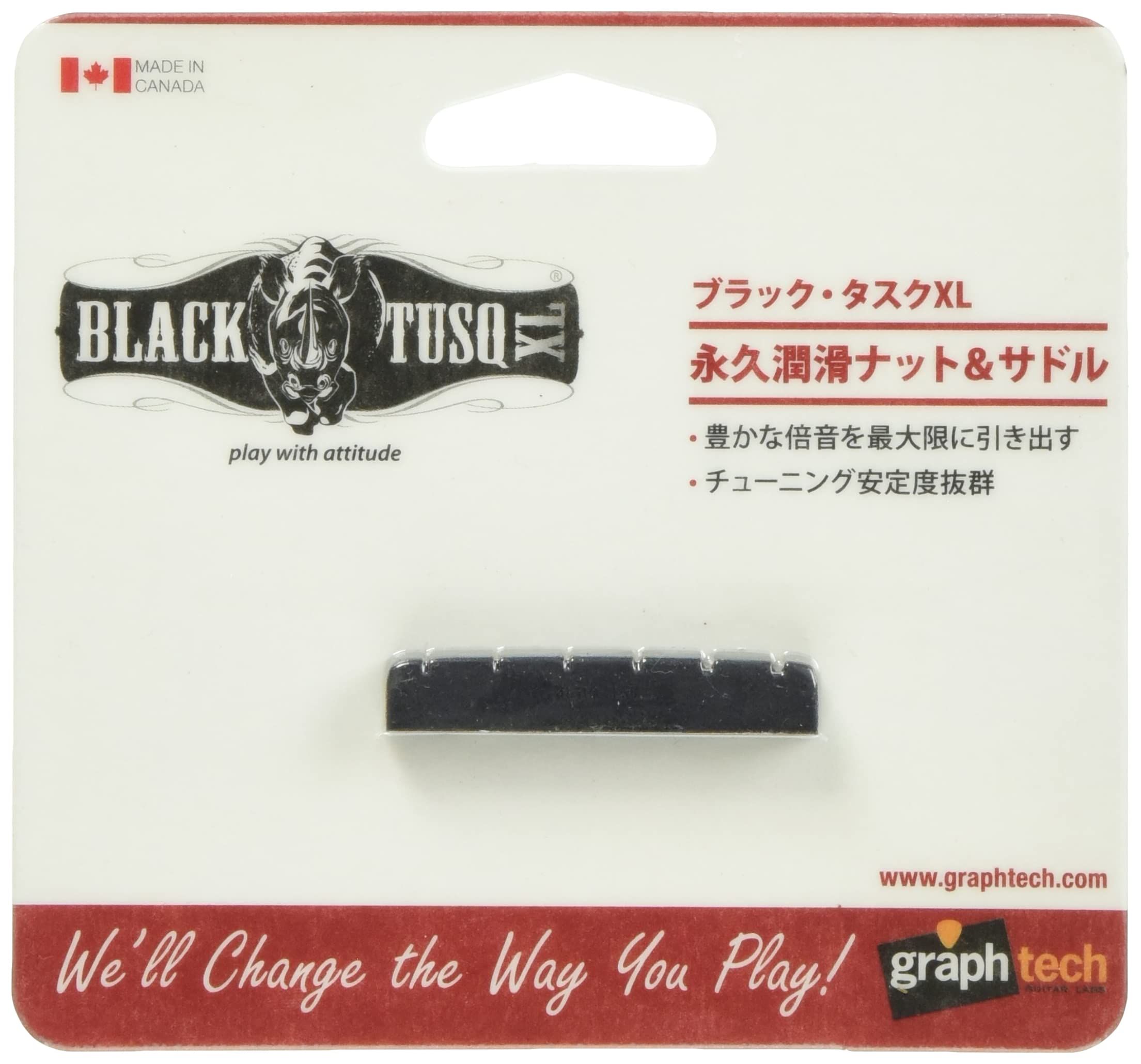 Model 6000-00 Nut Slotted L44.07mm - Black TUSQ XL