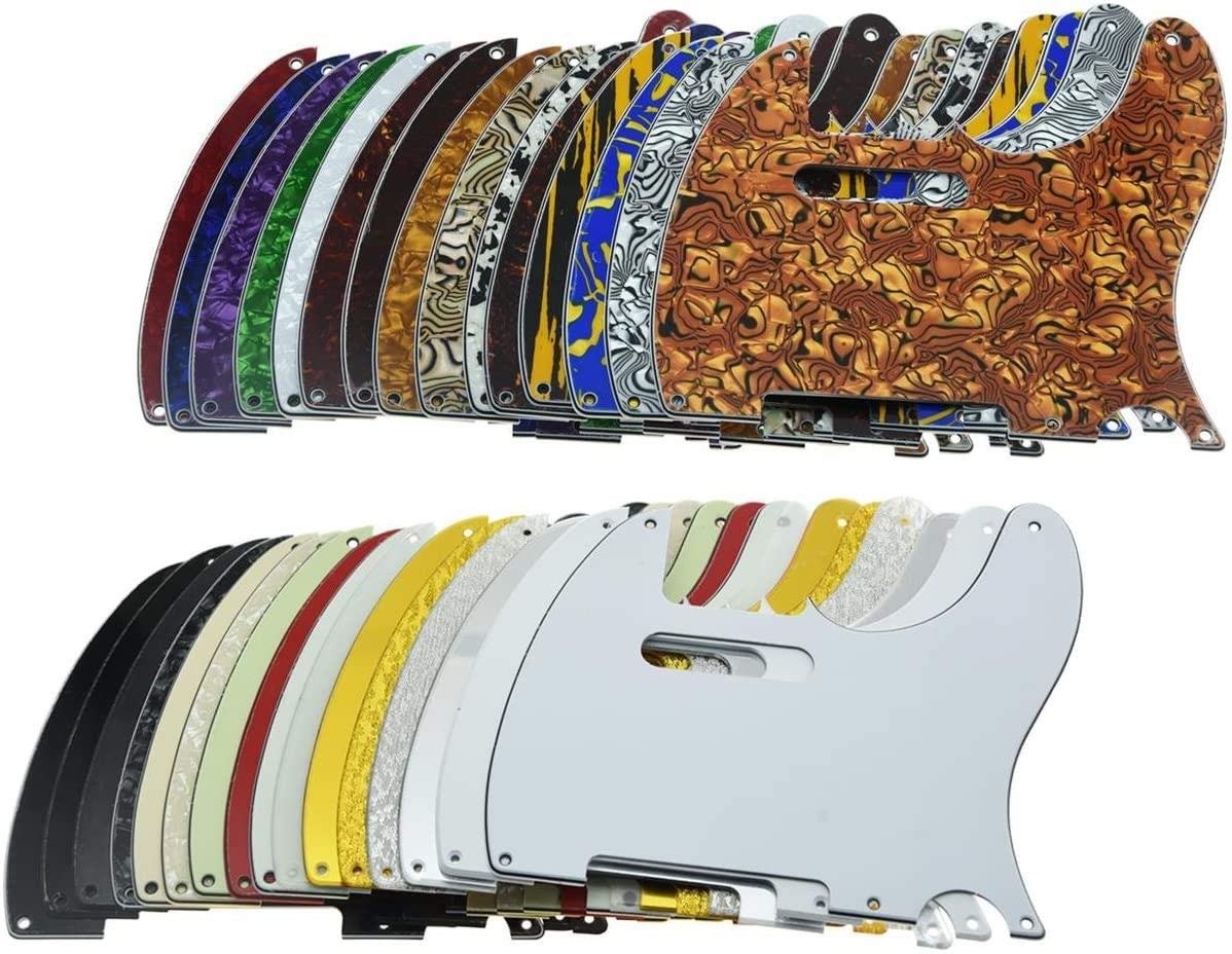 Dopro 5 Hole Vintage Tele Guitar Pickguard Scratch Plate fits USA/Mexican Fender Telecaster Vintage Tortoise