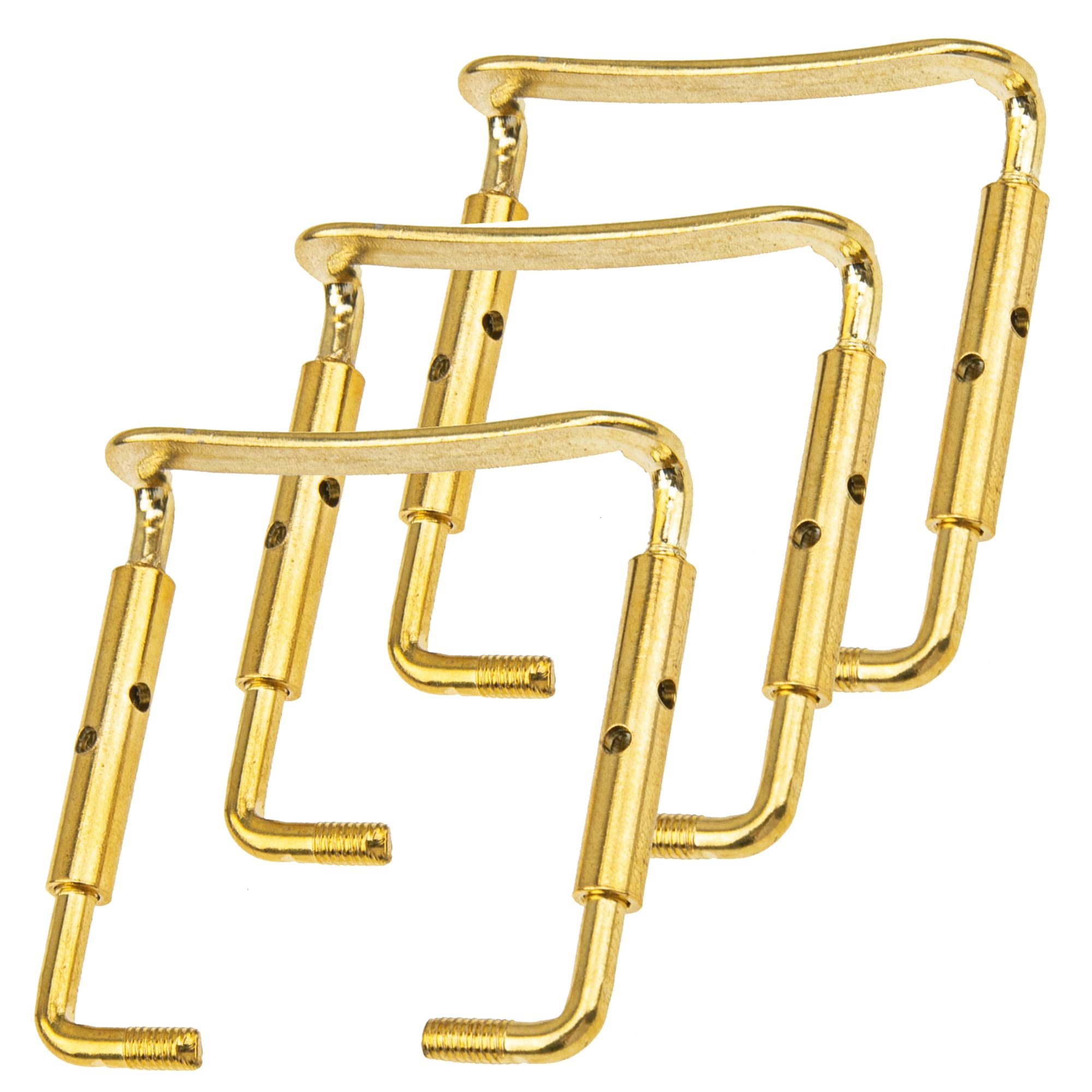 3Pcs Yootones 3/4 4/4 Violin Chin Rest Clamp Screws Compatible with Violin Replacement Parts DIY Fittings (Gold)