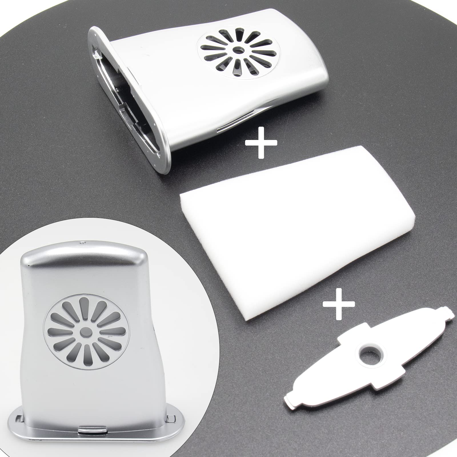 Cheerock 4Pcs Silver Guitar Soundhole Humidifier Silent Running Guitar Maintenance Tool for Acoustic Guitar