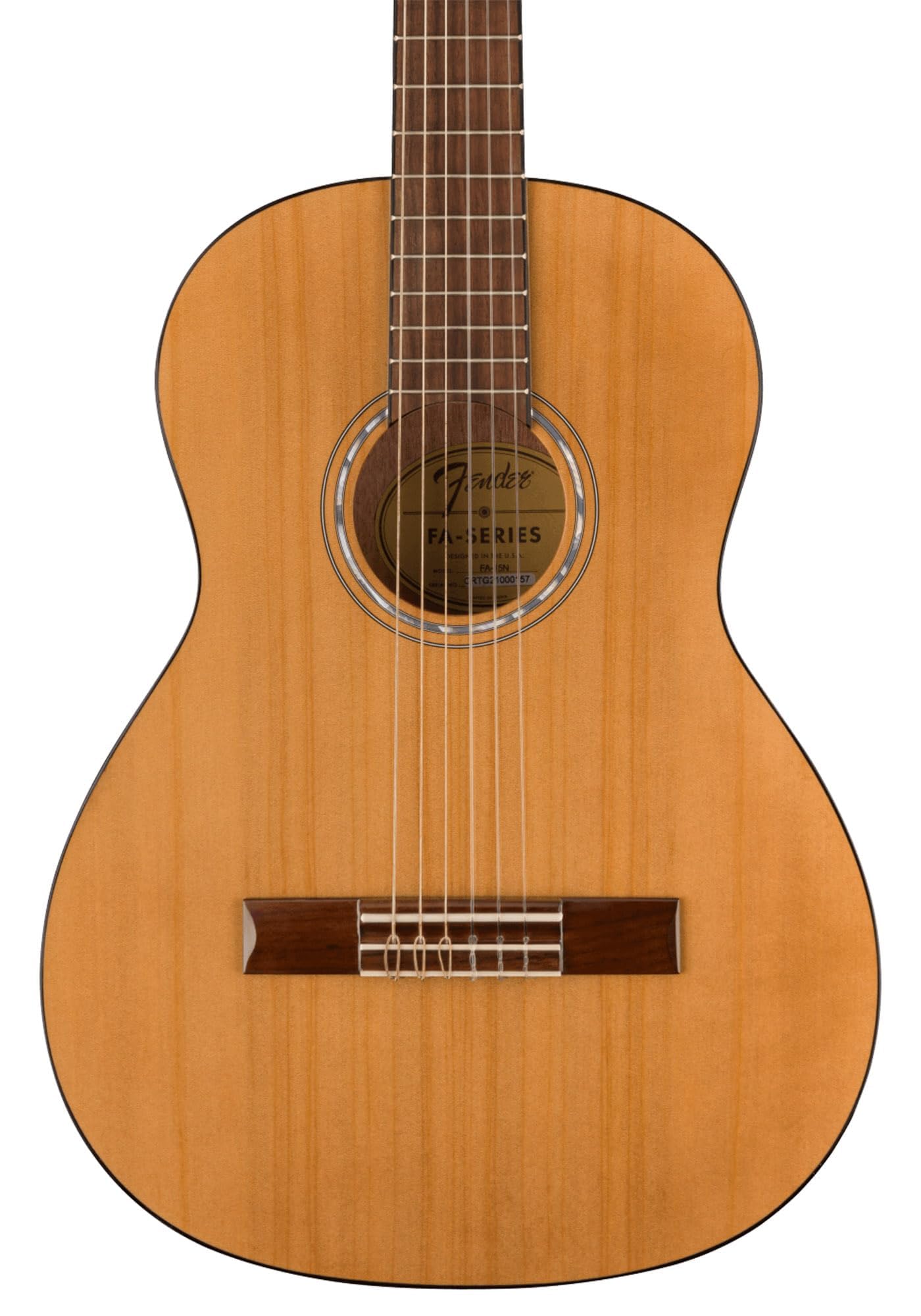 Fender FA-15N 3/4-Size Nylon String Acoustic Guitar Starter Kit for Beginners with Gig Bag, Stand, Nylon Strings, Tuner, Strap,