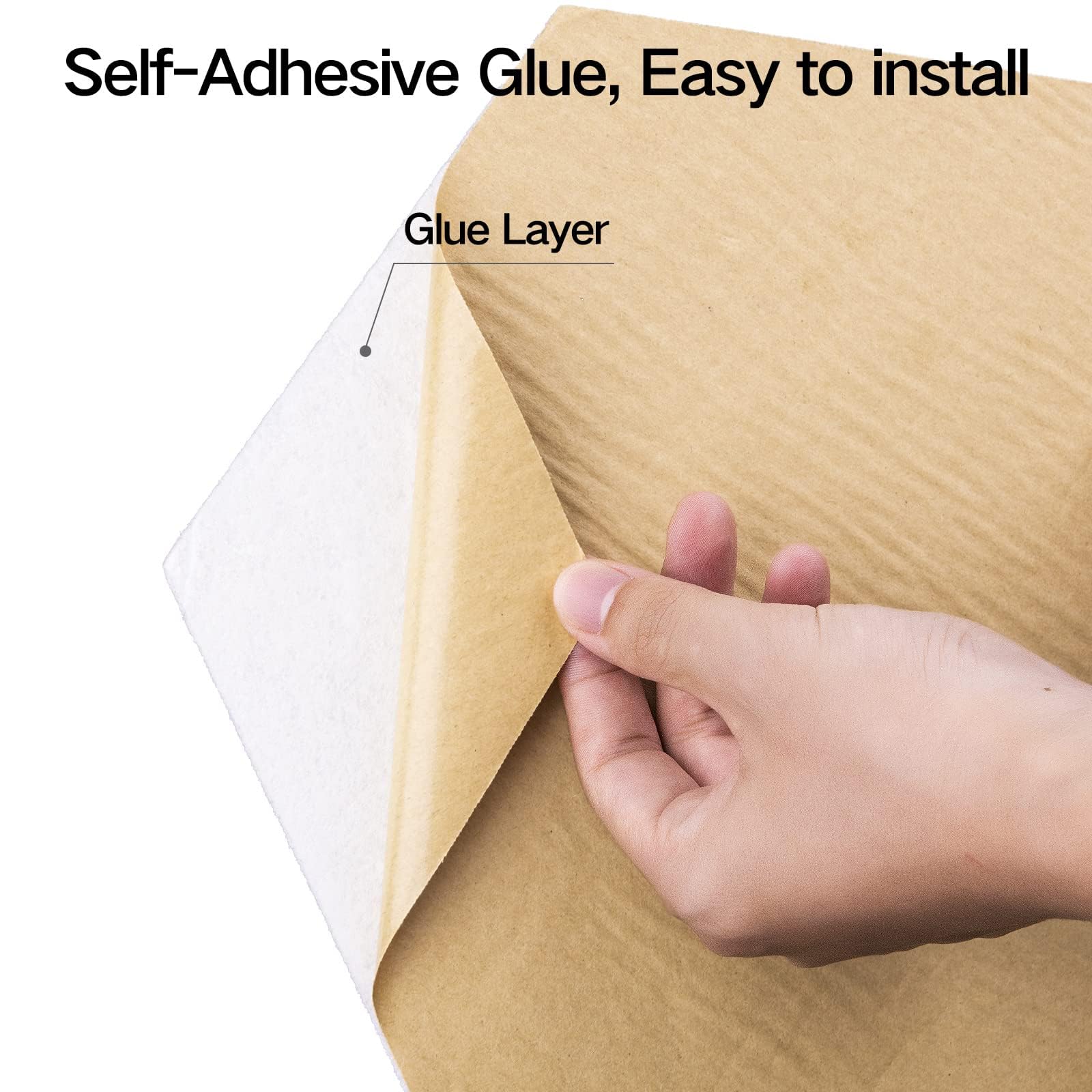 Dailycooper 12 Pack Self-adhesive Acoustic Panels 12'' X 10'' X 0.4'' - Sound Proof Foam Panels with High Density, Stylish Y-Lin