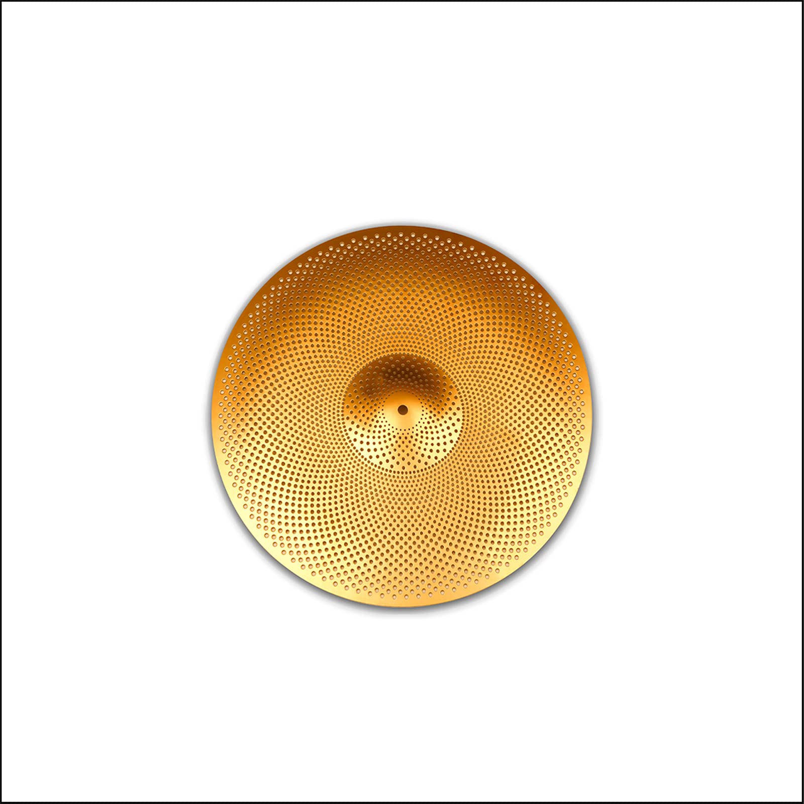 Low Volume 8 Splash Cymbal, 8 inches Practice Splash Cymbal, Quiet Splash Cymbal (8, Gold)
