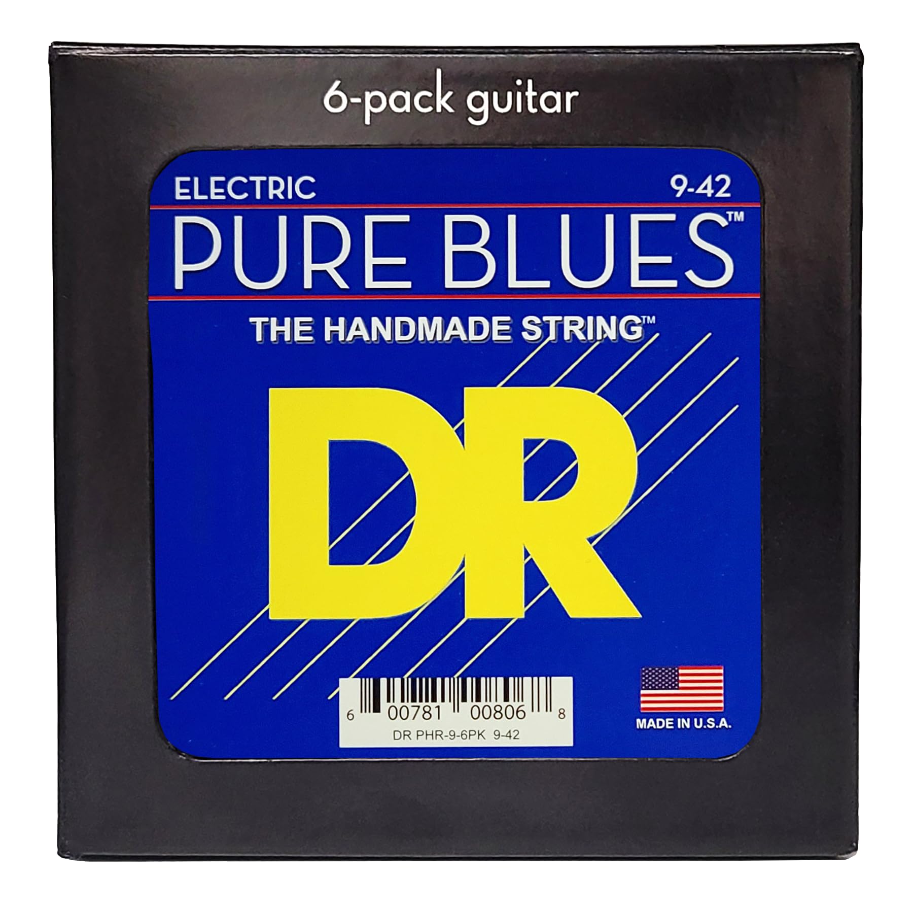 Pure Blues - Pure Nickel Electric Guitar Strings: Light 9-42 (6 Pack)