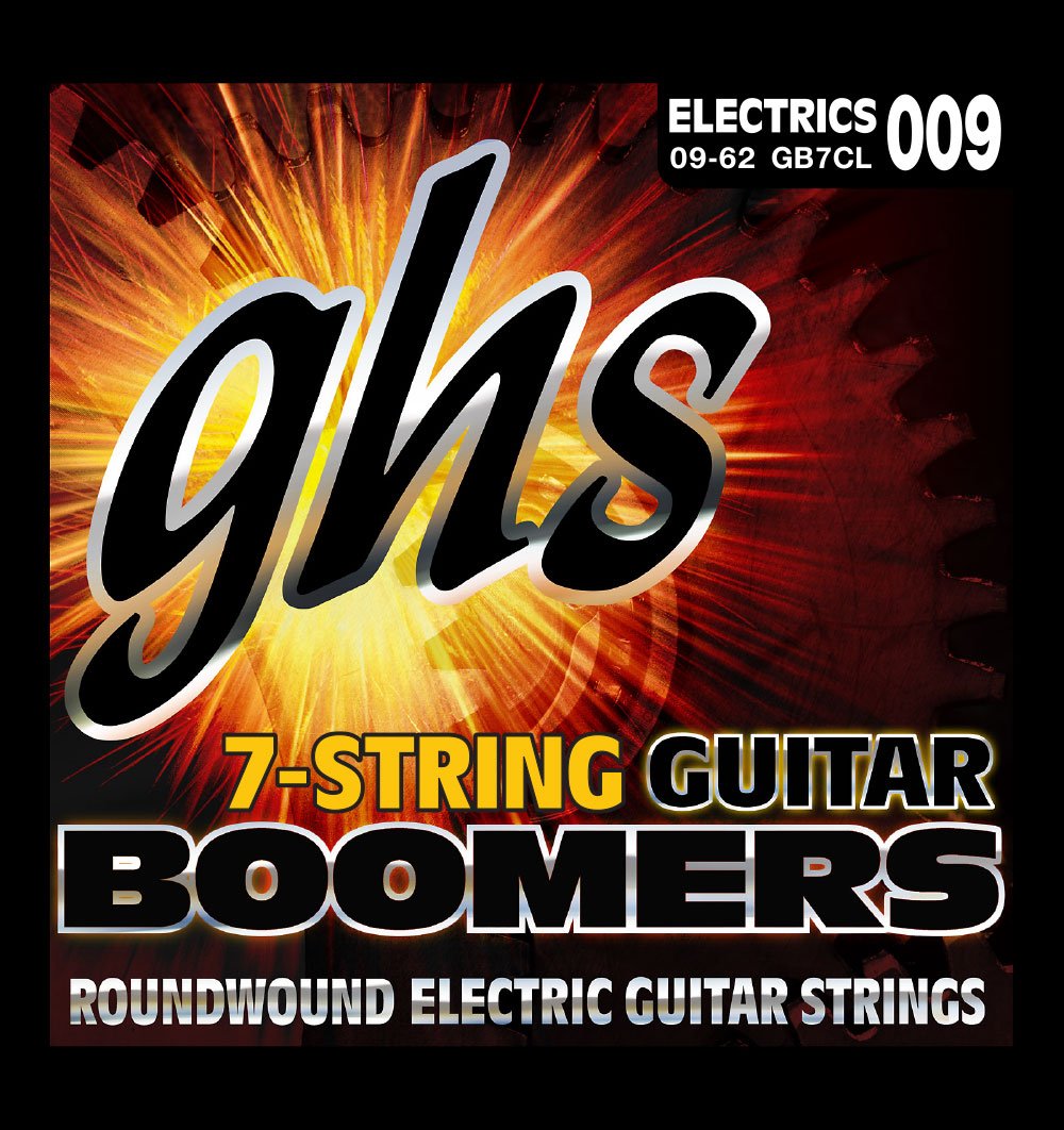 Ghs Boomer 7-String Custom Light Electric Guitar Set (9-62) - Model Gb7Cl