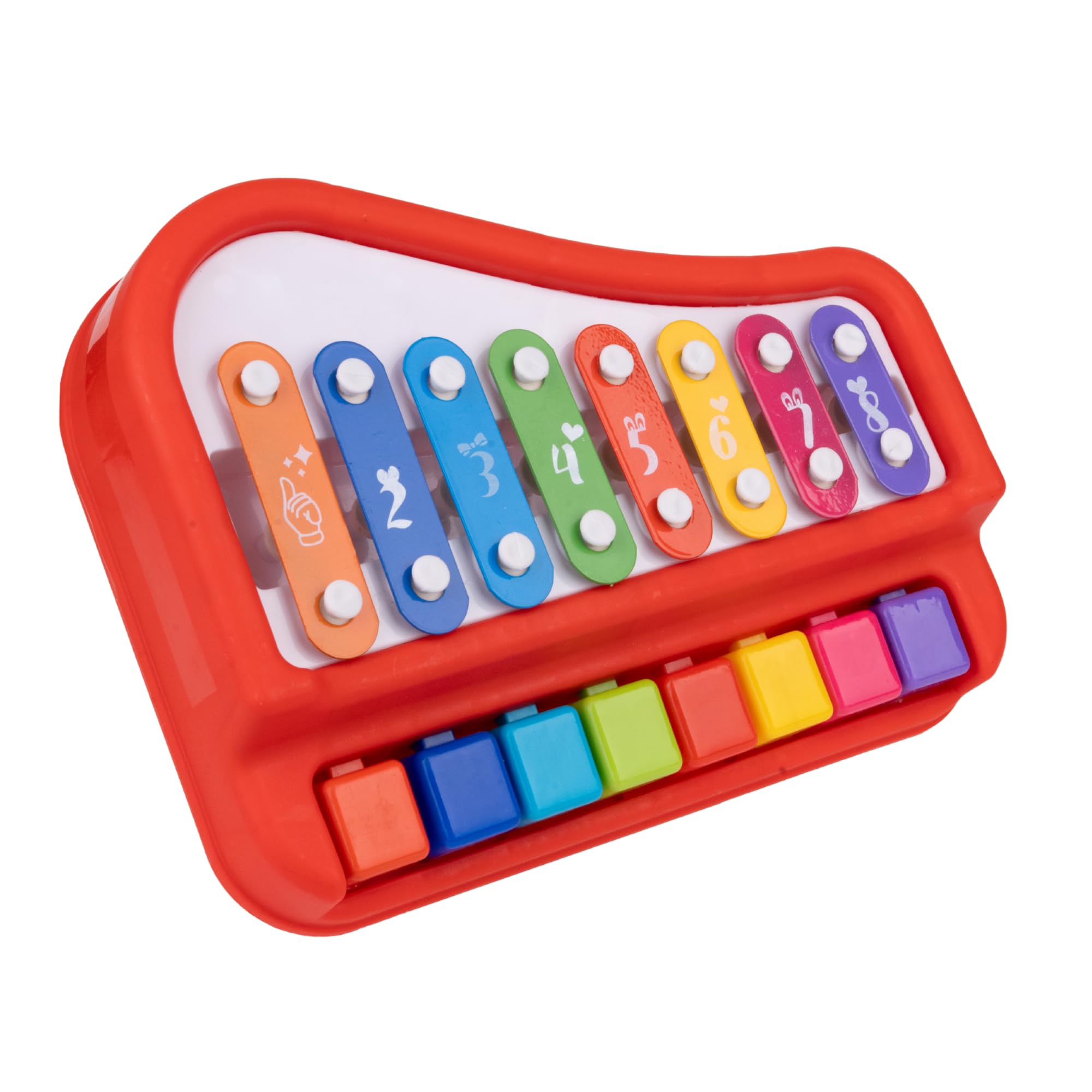 Funivo Kids Musical Xylophone, 8 Colorful Notes With Mallets, Educational Music Learning Toy For Ages 3+, Clear Sound Quality, C