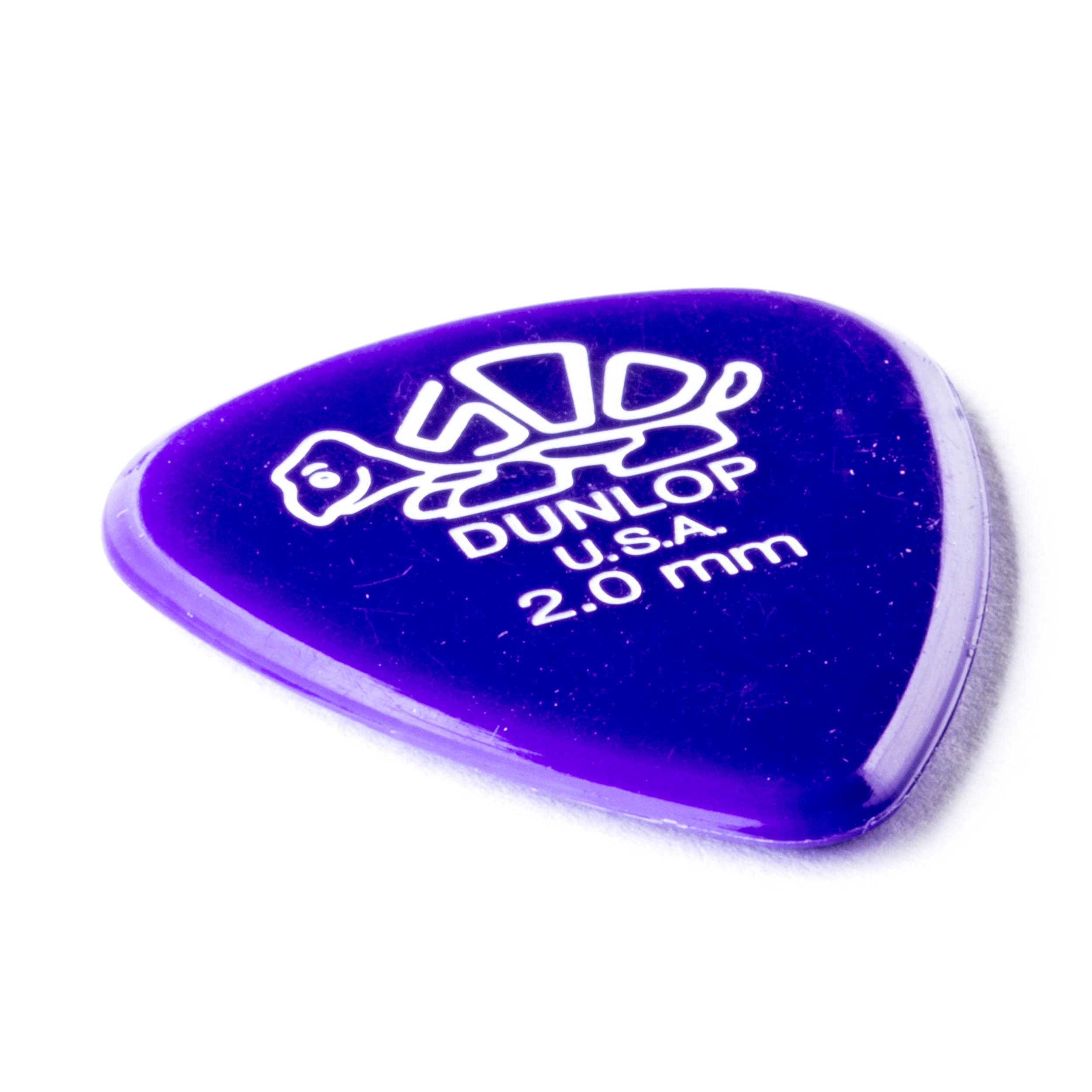 Dunlop Delrin, Purple, 2.0mm, 12/Player's Pack