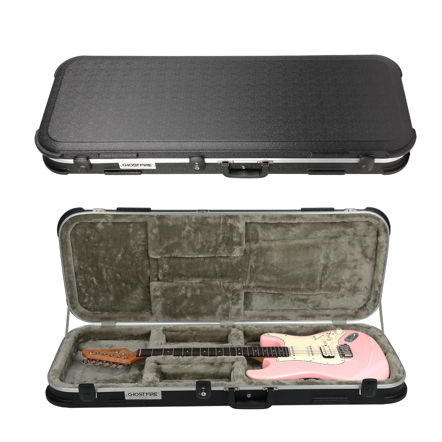 Ghostfire Electric Guitar Hard Case Portable Guitar Hard-Shell Case With Lock For Stratocaster/Telecaster (Gc-Leg)