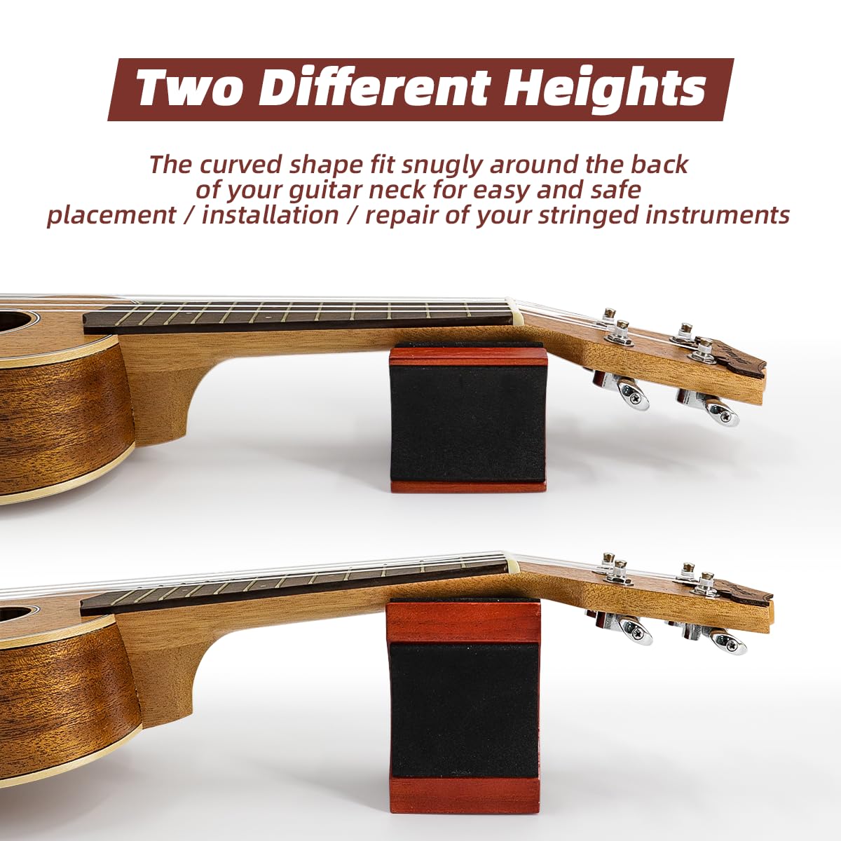 Ogdni Guitar Neck Rest Support Pillow for Electric Acoustic Guitar Bass String Instrument Luthier Setup Cleaning Repair Tool