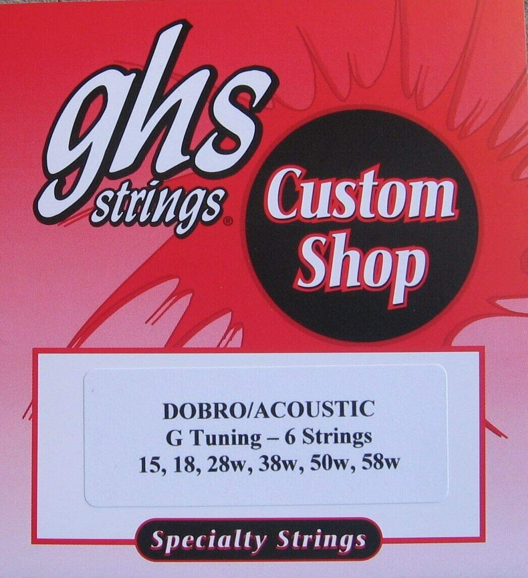GHS Dobro or Lap Steel Strings G Tuning 15-58w - PACK of 2