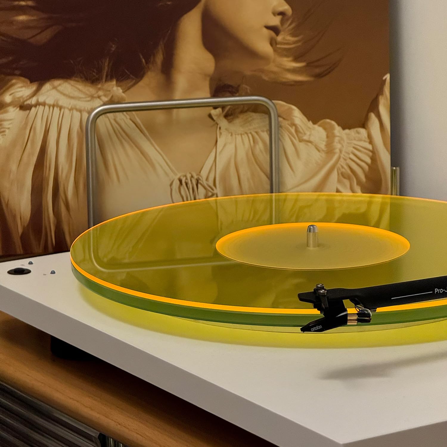 Turntable Mat Record Platter Slipmat: Acrylic Record Player Platter Vinyl Slip Mats for Turntables Antistatic Tighter & Defined