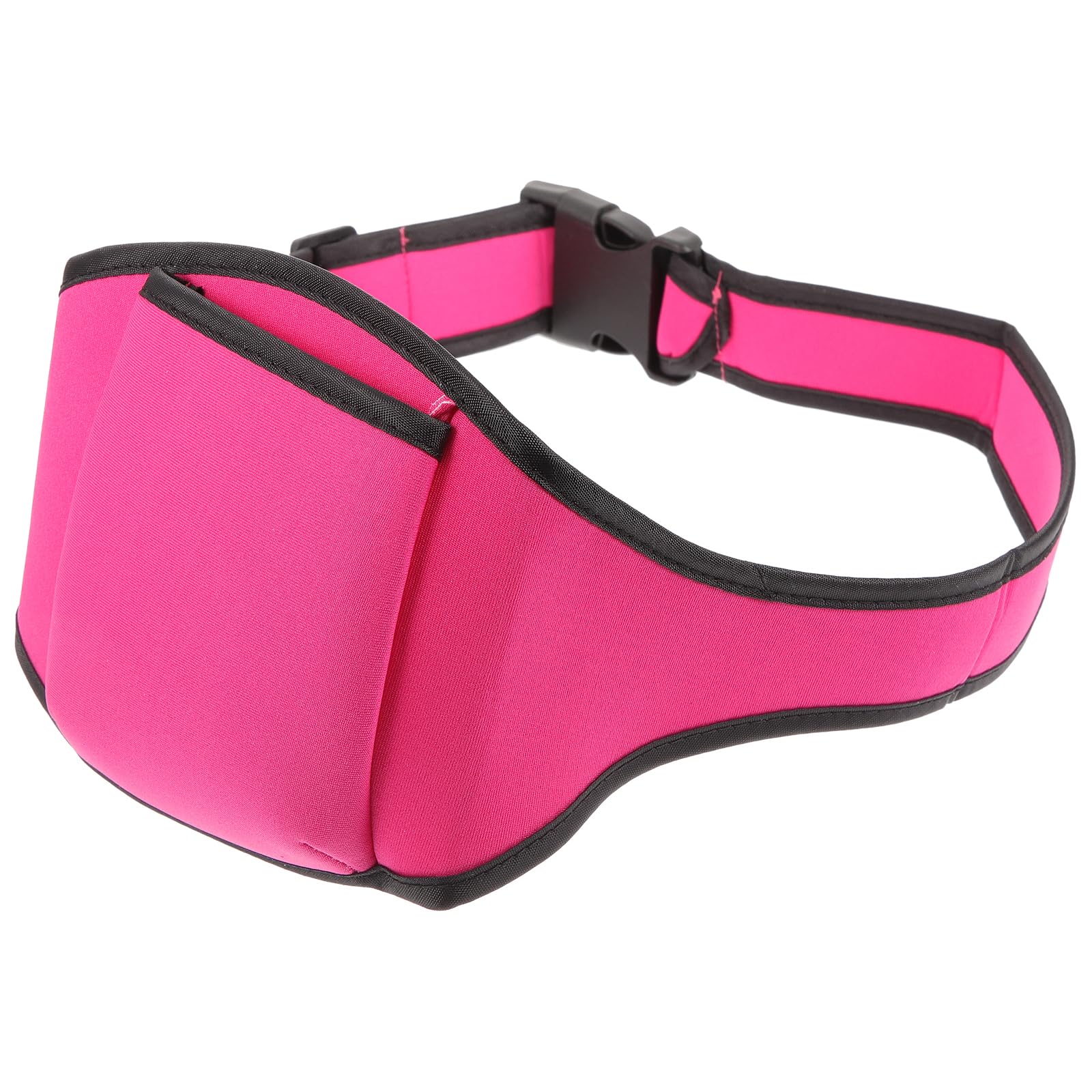Toddmomy Pink Mic Belt for Fitness Instructors, Neoprene Microphone Pack Belt Pouch, Adjustable Wireless Mic Holder Waist Bag fo