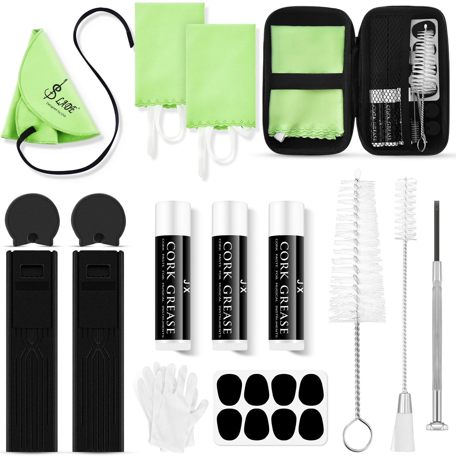 Boao 23 Pcs Clarinet Cleaning Kit Clarinet Accessories All In One Clarinet Cleaner Kit With Maintenance Kit Clarinet Swab Clarin