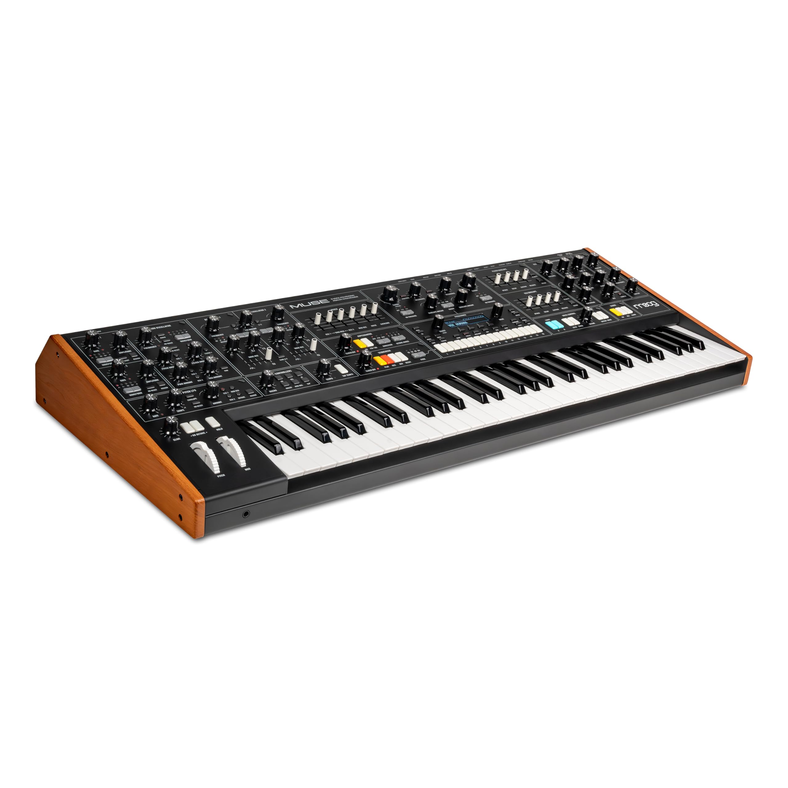 MOOG Muse - 8-Voice Analog Bi-Timbral Polyphonic Synthesizer with 61 Keys, 64-Step Sequencer, 256 Patches and Diffusion Delay